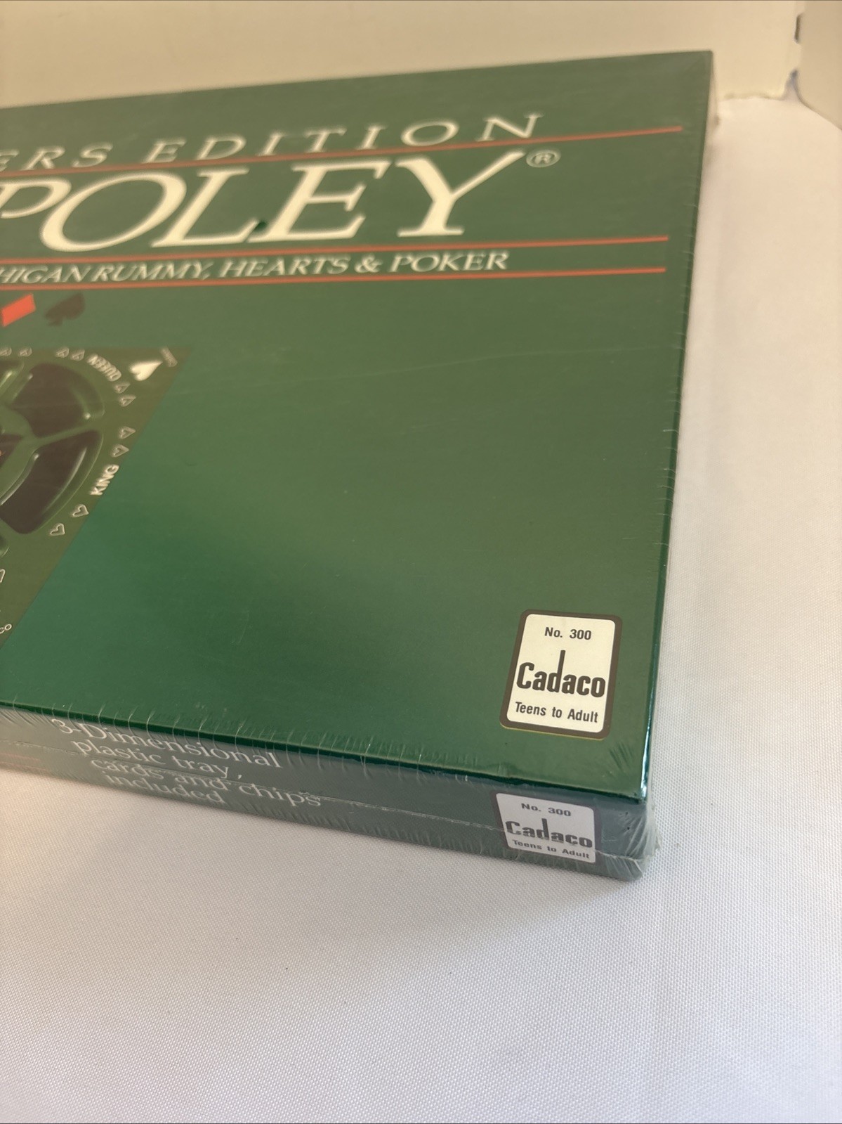 TRIPOLEY Players Edition No. 300 SEALED NEW Cadaco 1989 Rummy Hearts & Poker