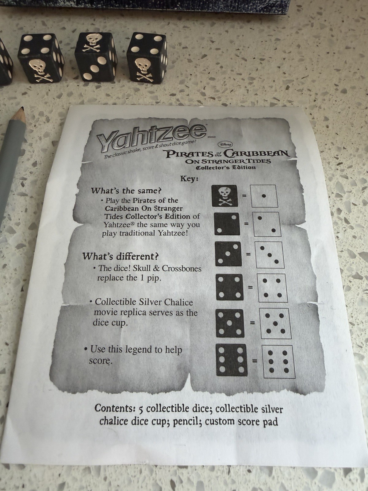 Yahtzee Pirates of the Caribbean On Stranger Tide Collector’s Edition