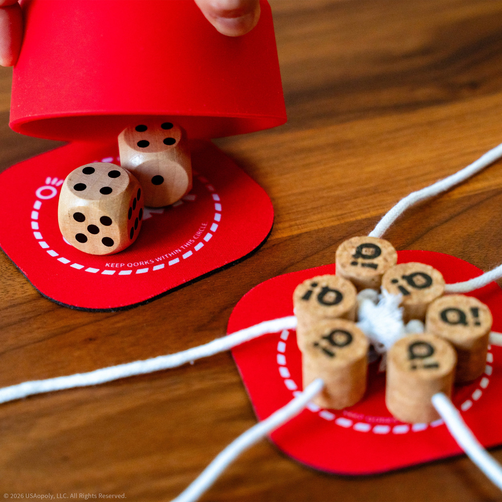 Qork Fast-Paced Reflex Dice Catcher Party Game Compact Portable 3-8 Players