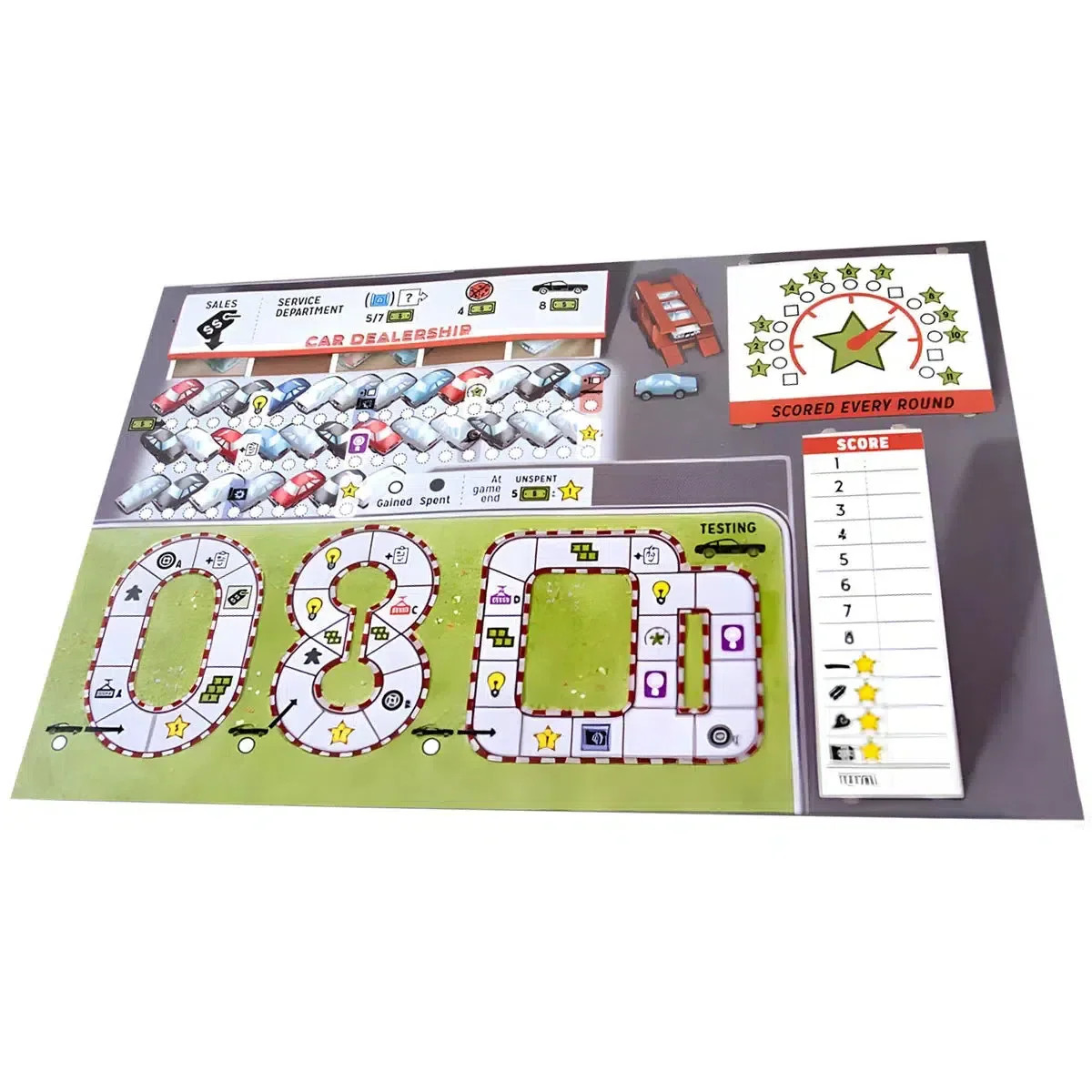 Motor City – Dice-Based Racing Board Game for Family, and Adults (1-5 Players, A