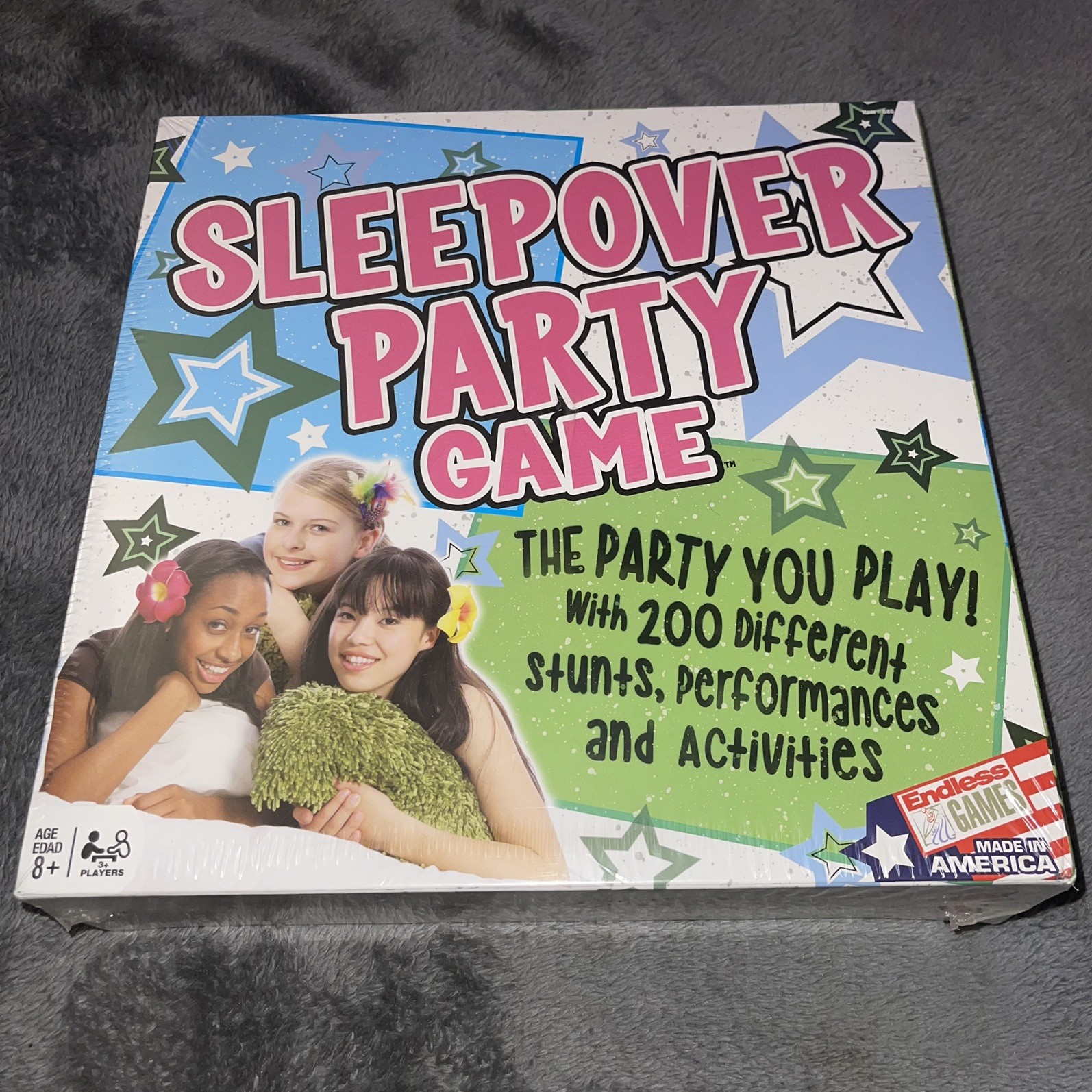 “SLEEPOVER PARTY GAME” 2014 Ages 8+ Complete By Endless Games Board Game NEW