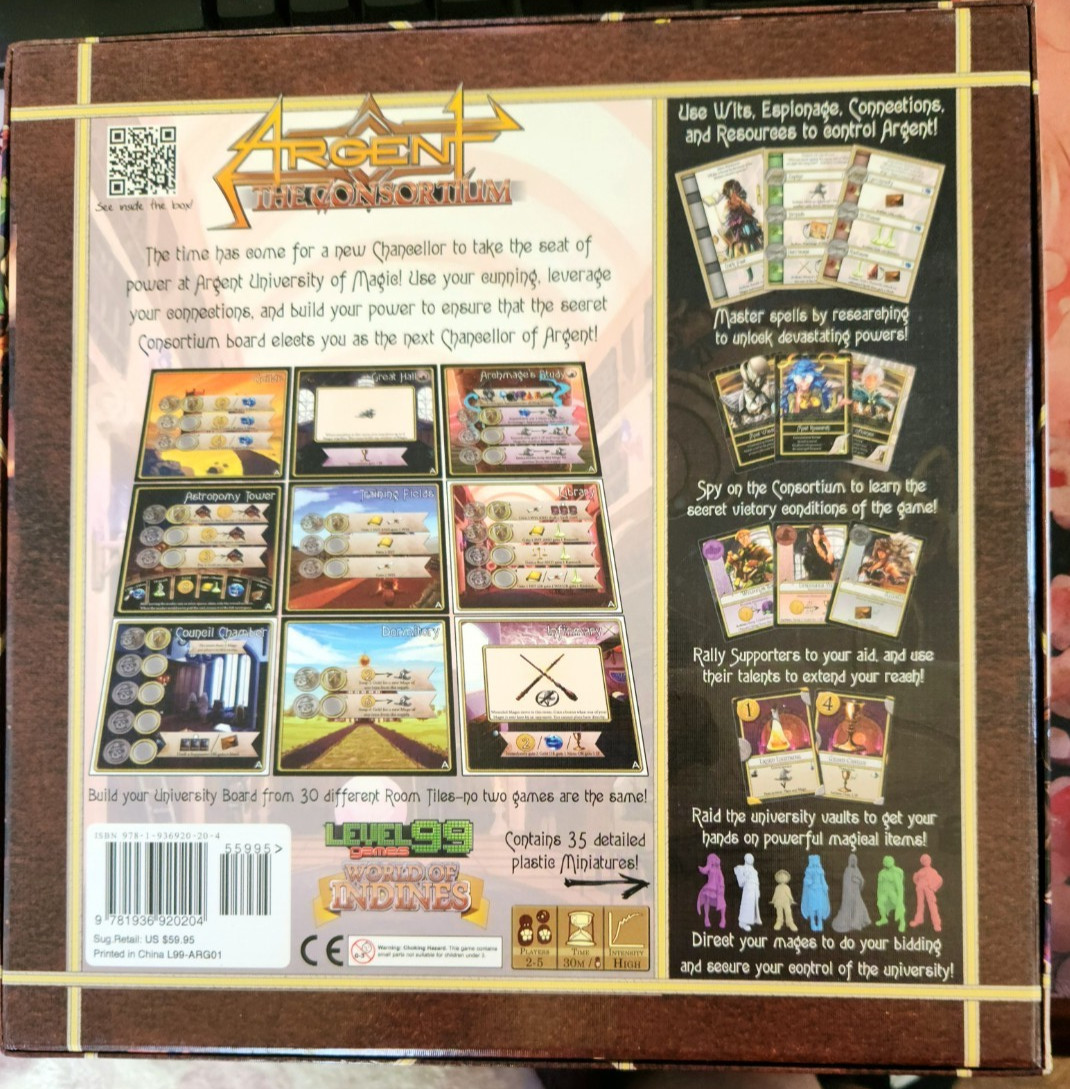 Argent: The Consortium Base Game 2023 Level 99 Games