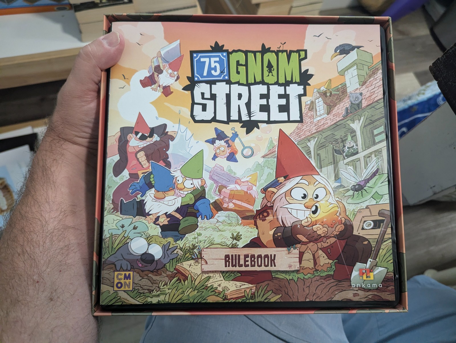75 GNOM’ STREET Board Game 100% COMPLETE 2016 Area Control Game GNOME