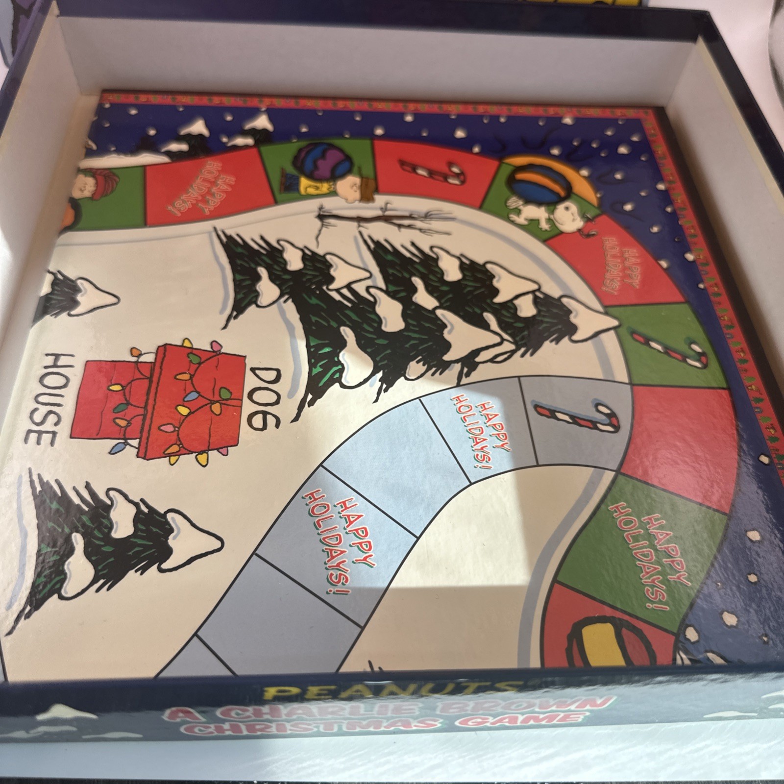 PEANUTS A Charlie Brown Christmas Board Game 2007 Sababa Toys – Complete!