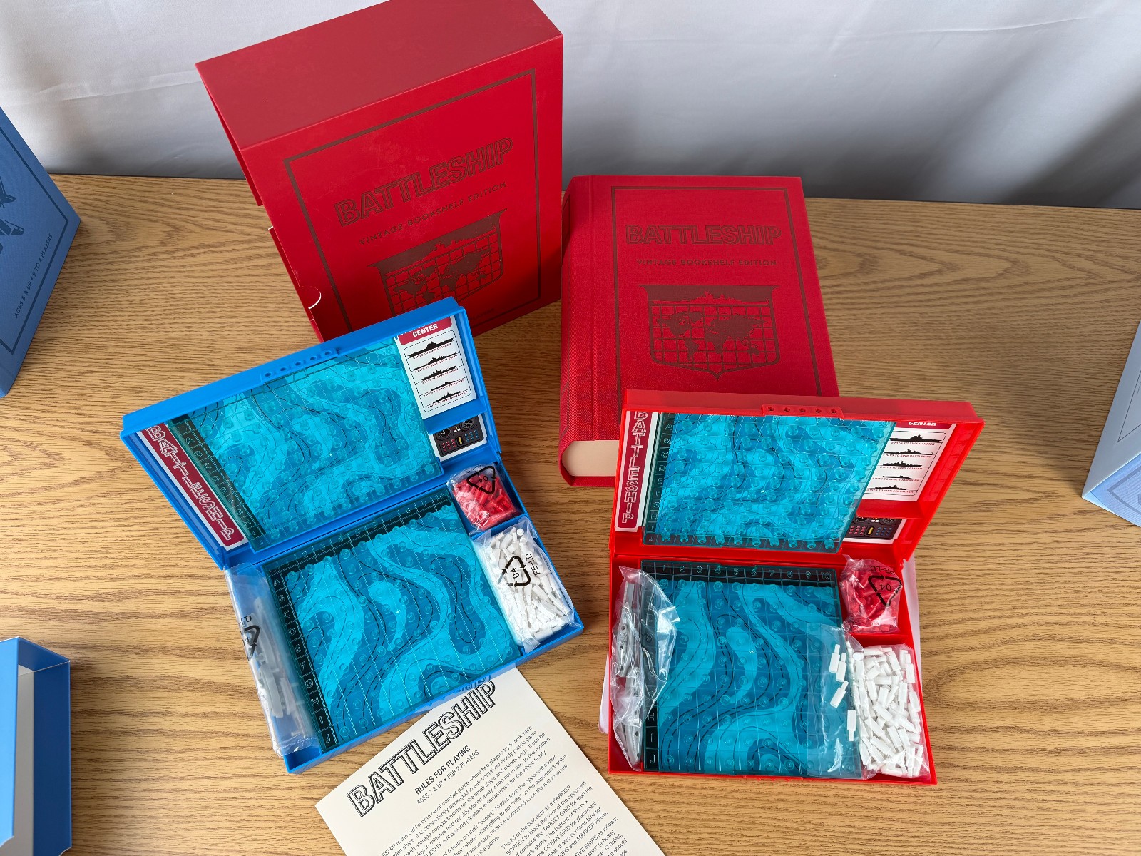 Vintage Linen Bookshelf Game Edition 5 Pack Bundle WS Game Company Open Box
