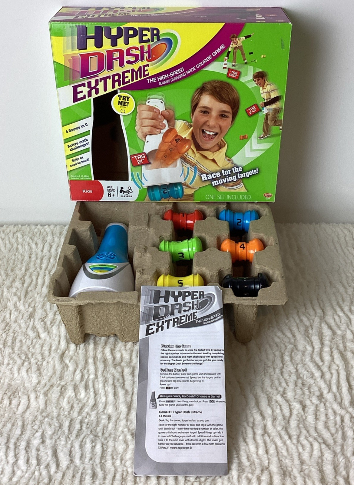Wild Planet Hyper Dash Extreme Game Tested and Working 1-6 Players Active Fun