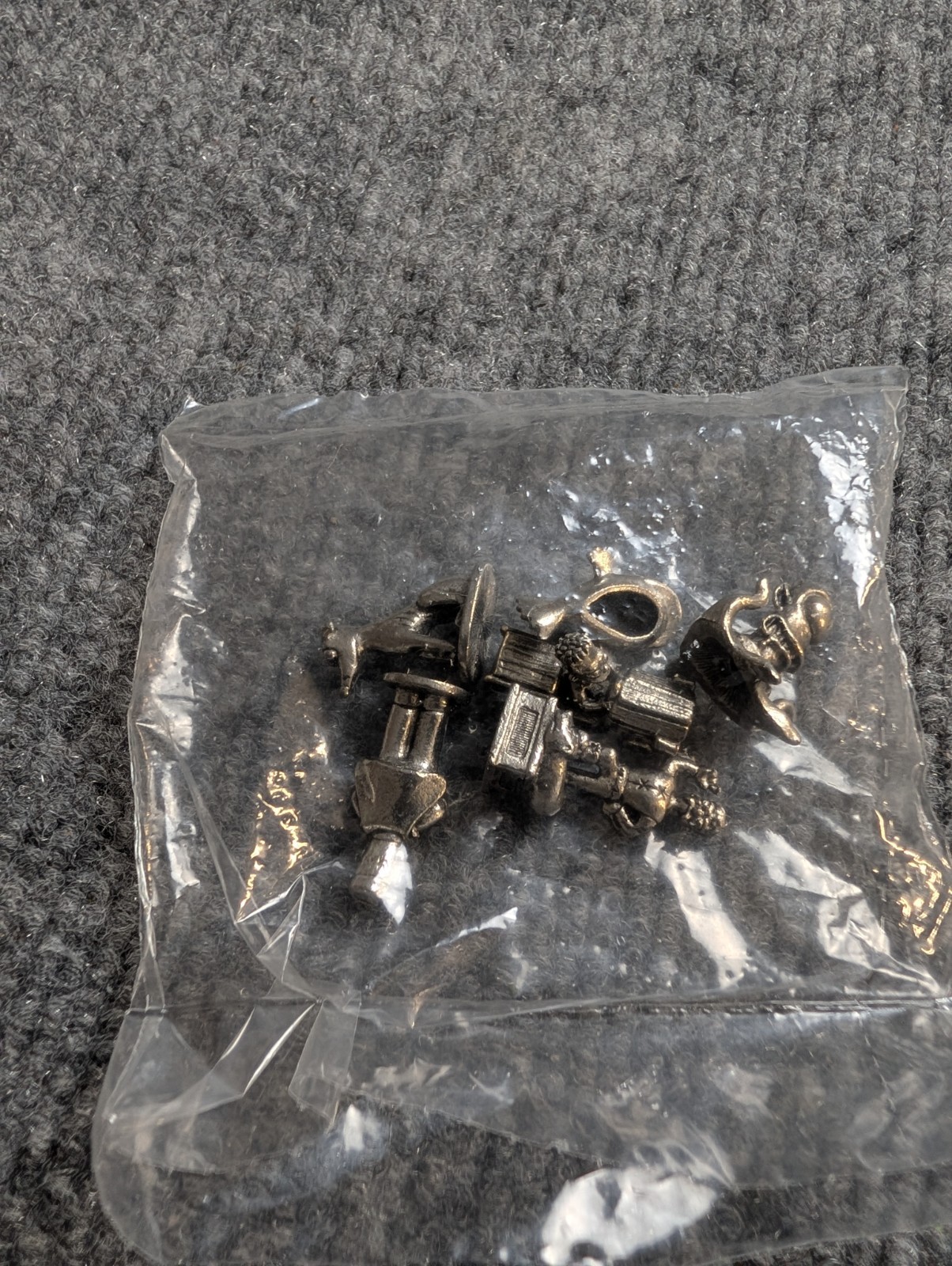 MONOPOLY THE SIMPSONS Game Replacement Parts, Set of 6 Pewter Tokens ONLY NEW