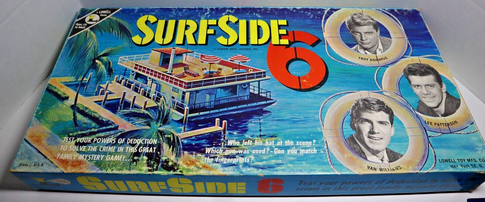 1962 Lowell Toy Co. Surf Side 6 Game Complete EXIB RARE