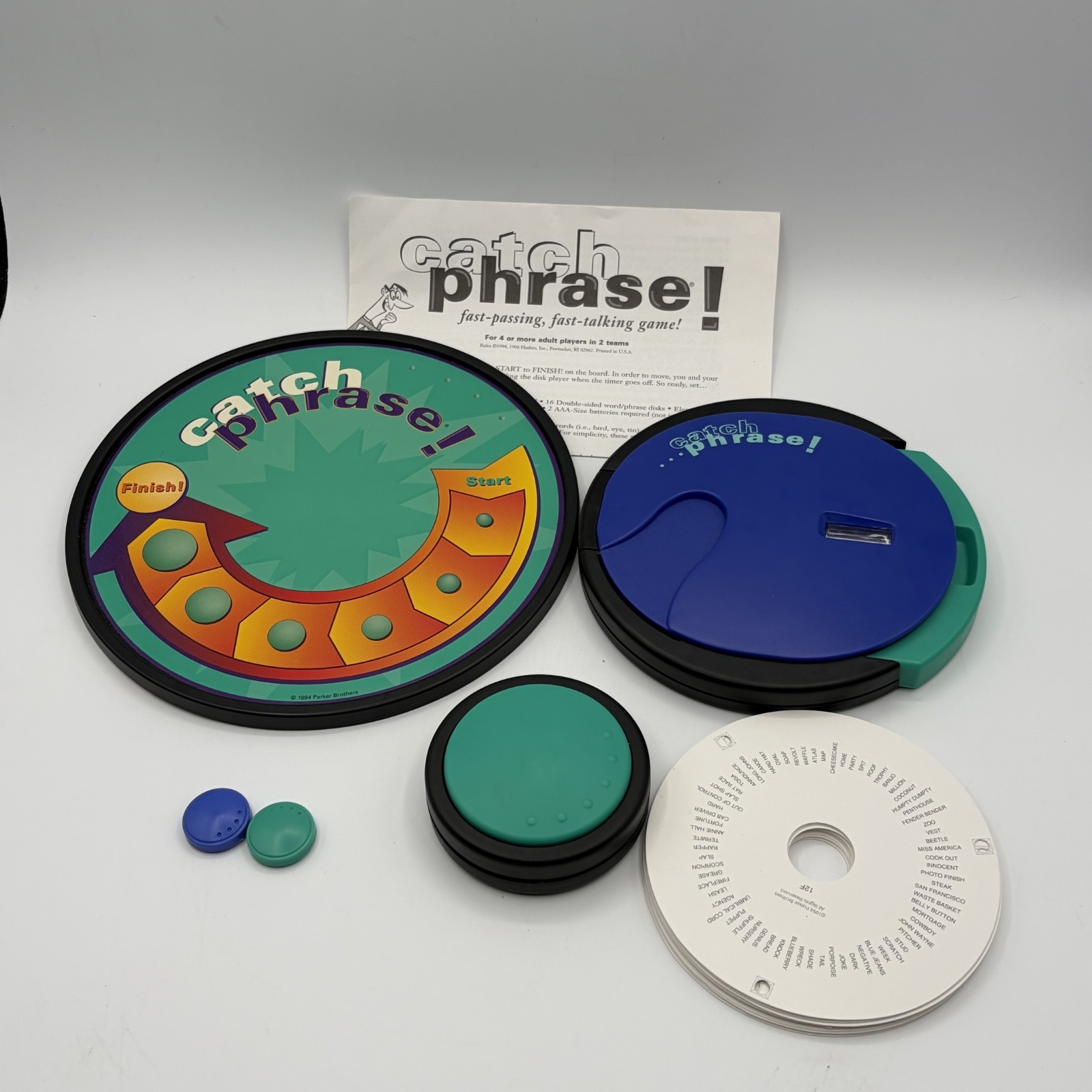 VINTAGE Catch Phrase Game COMPLETE WORKS Parker Brothers 1994 90s Words