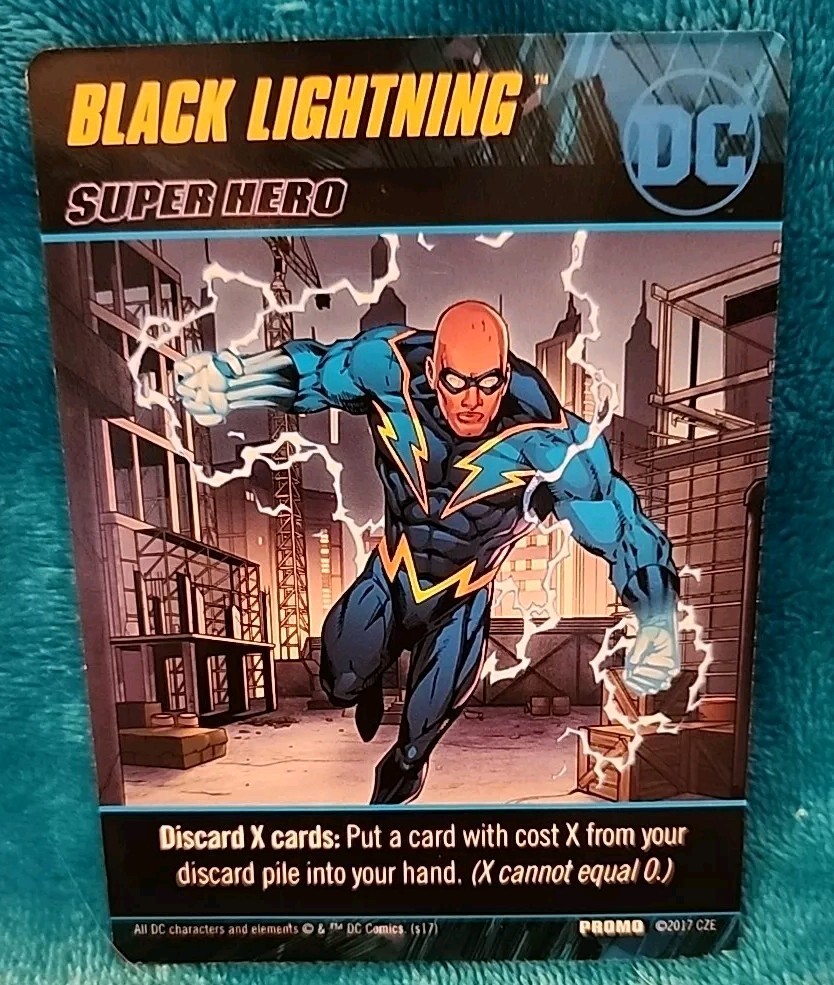 DC Deck Building Game Black Lightning Promo Card
