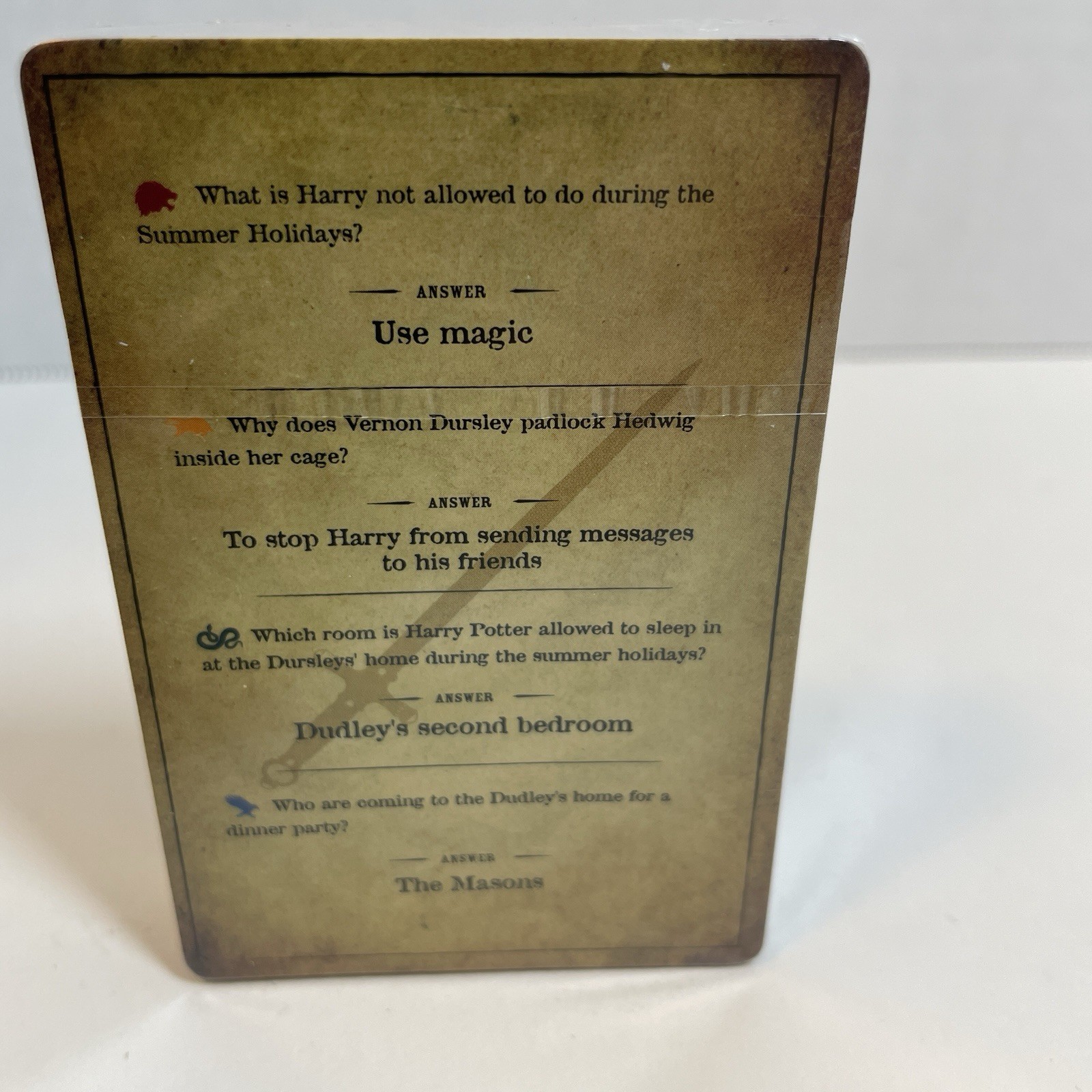 2 Harry Potter Trivia Packs Chamber Of Secrets Prisoner Of Azkaban New, Bk 2 & 3