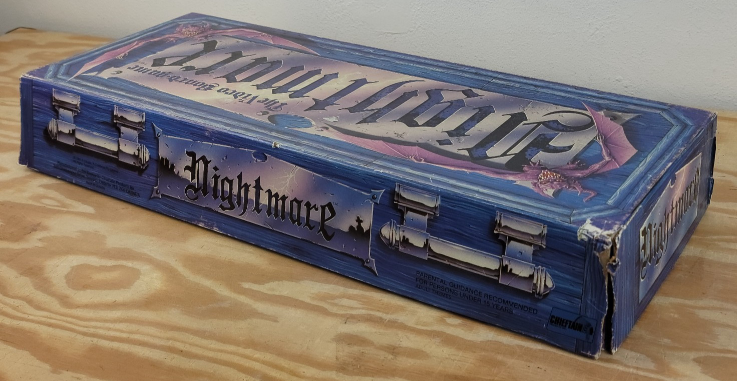Vintage Nightmare The Video Board Game 1991 Not Complete *READ*