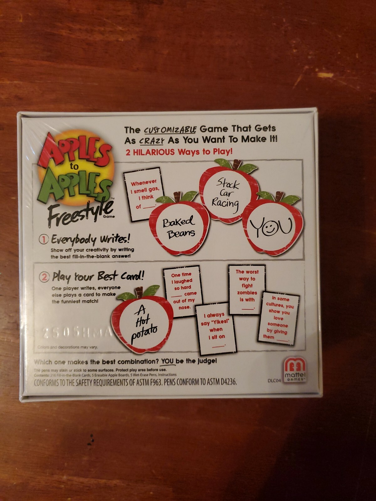 New Sealed Apples to Apples Freestyle Game Ages 12+ 4-6 Players By Mattel Laughs