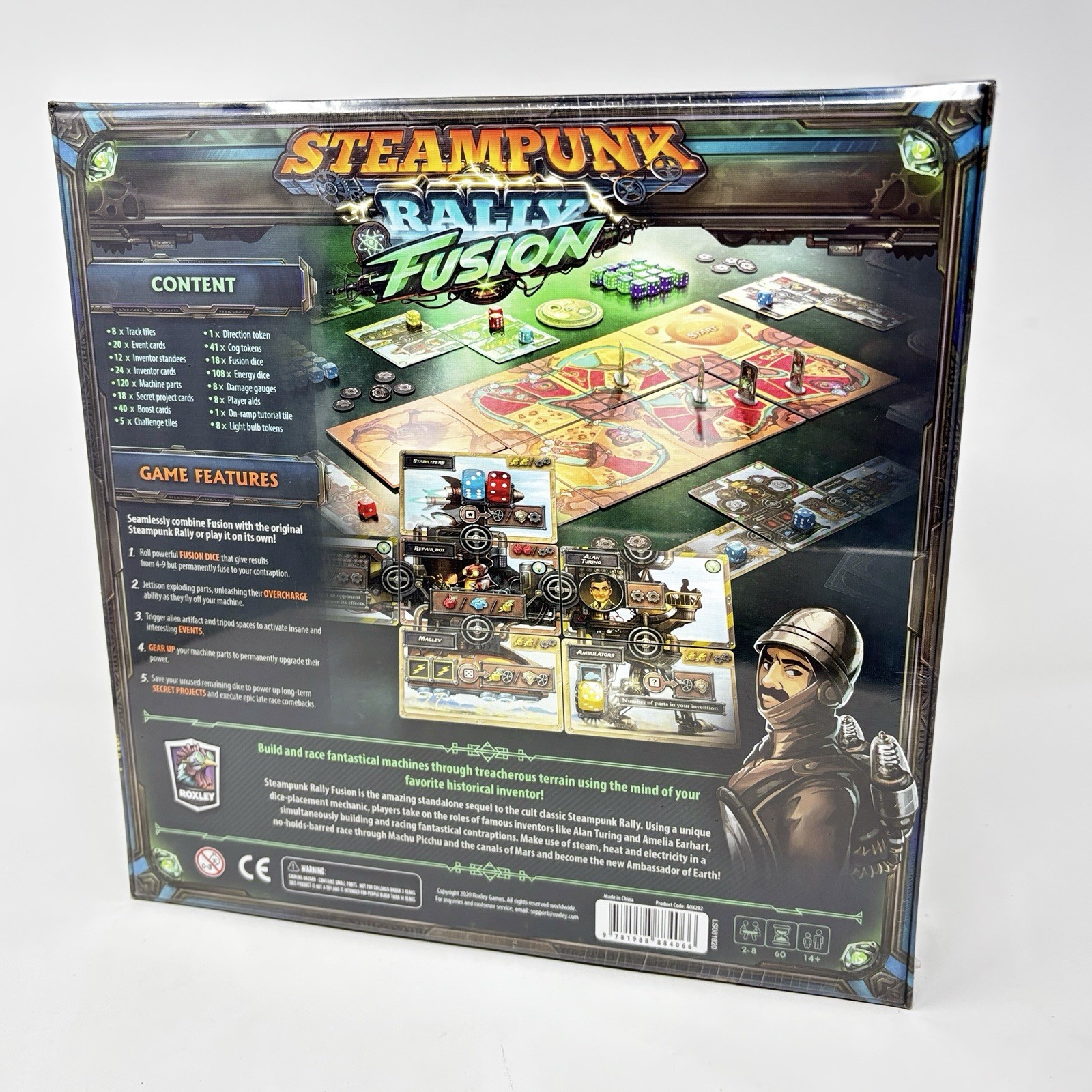 Roxley Boardgame Steampunk Rally Fusion SEALED Grin Bishop 2020