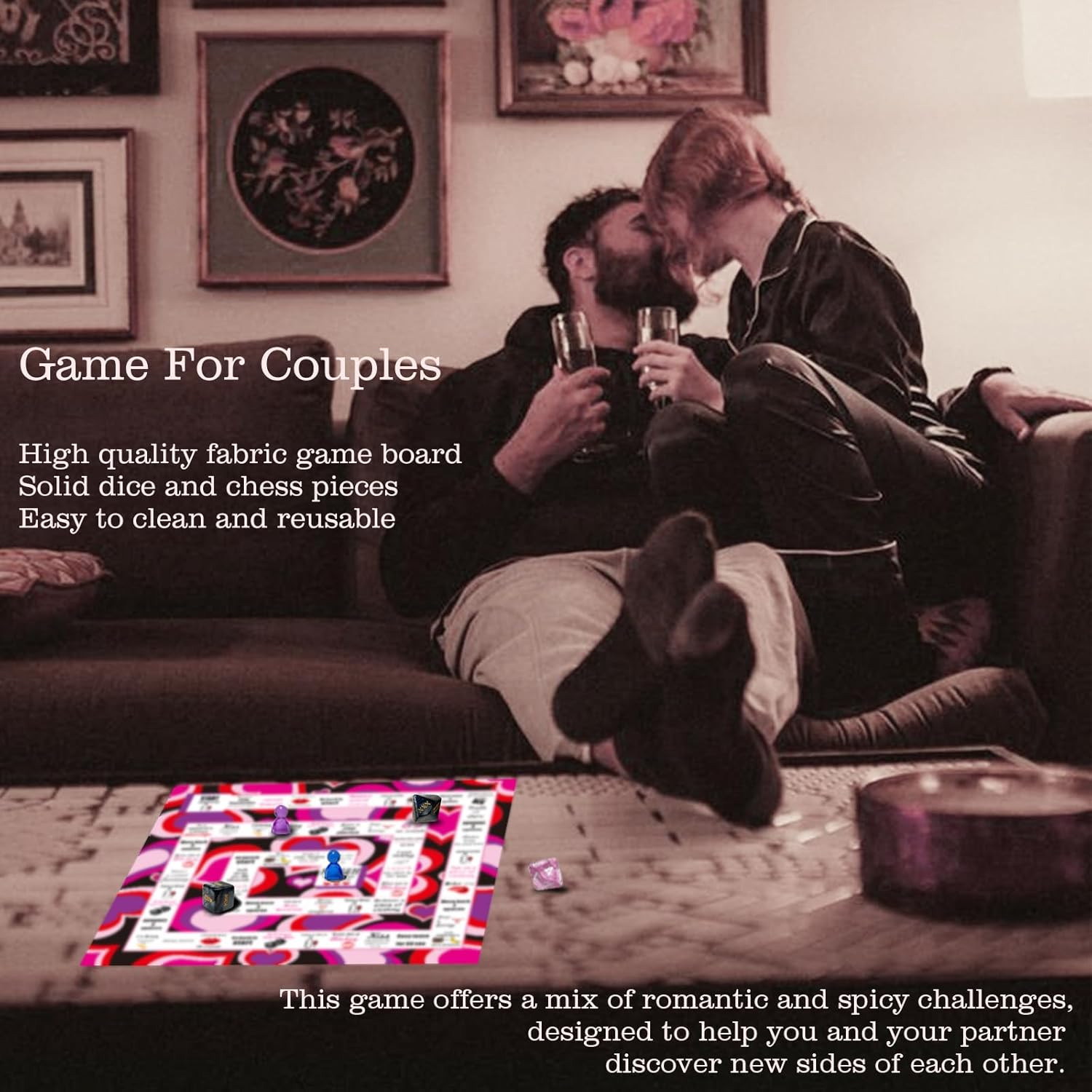 Couple Board Game for Date Night – Romantic Couple Games for Date Night Sexy Boa