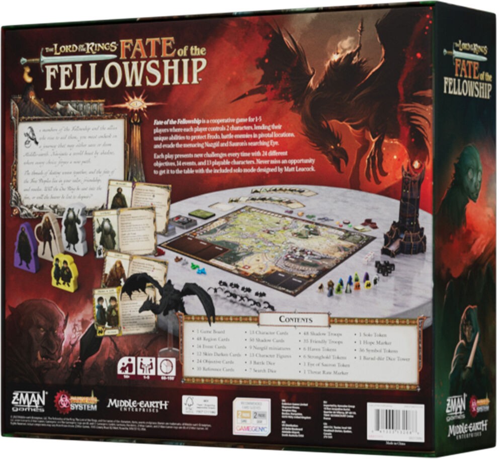 The Lord of the Rings The Fate of the Fellowship: A Pandemic System Game