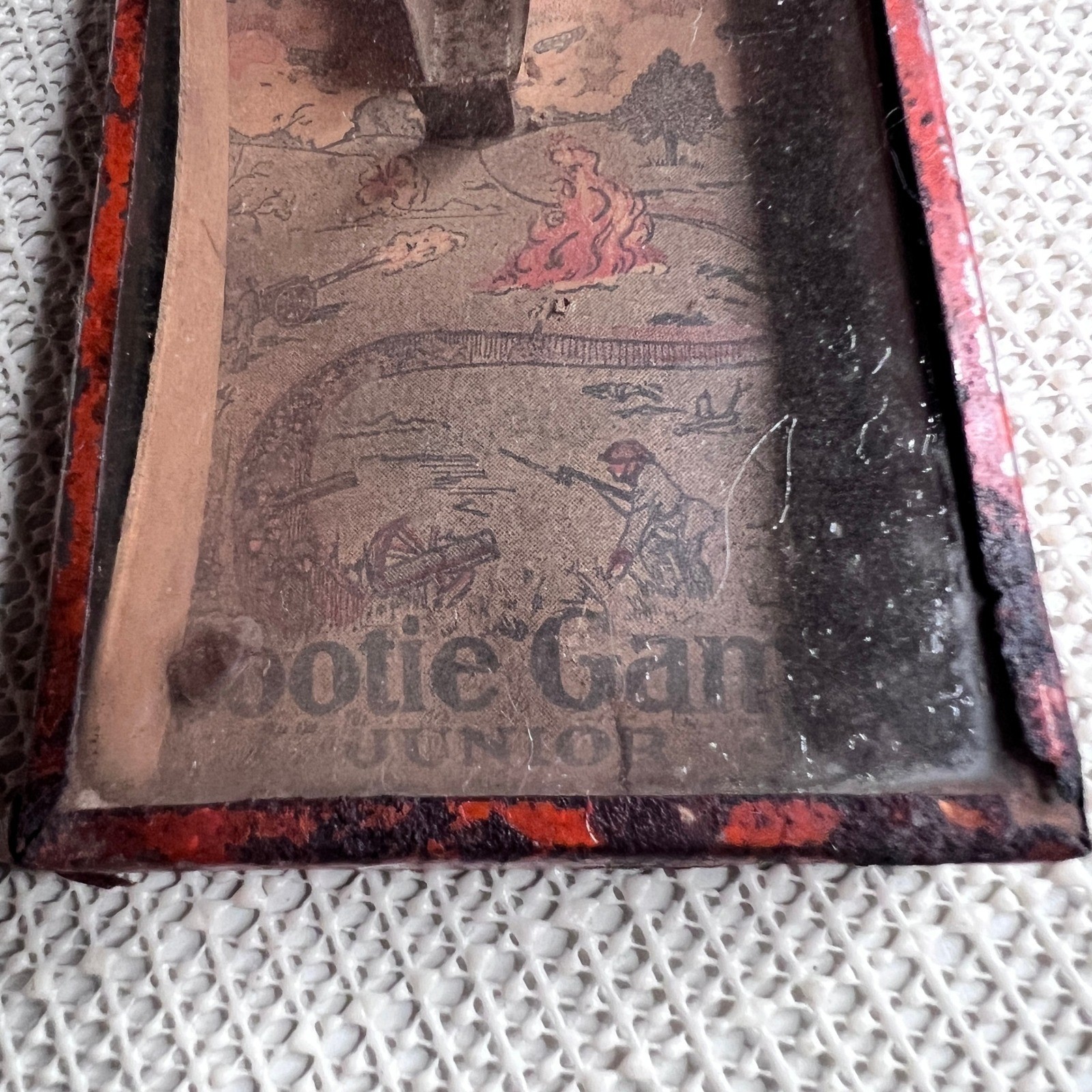 Antique Cootie Game Junior James R Irvin Chicago WWI Era Dexterity Puzzle Toy