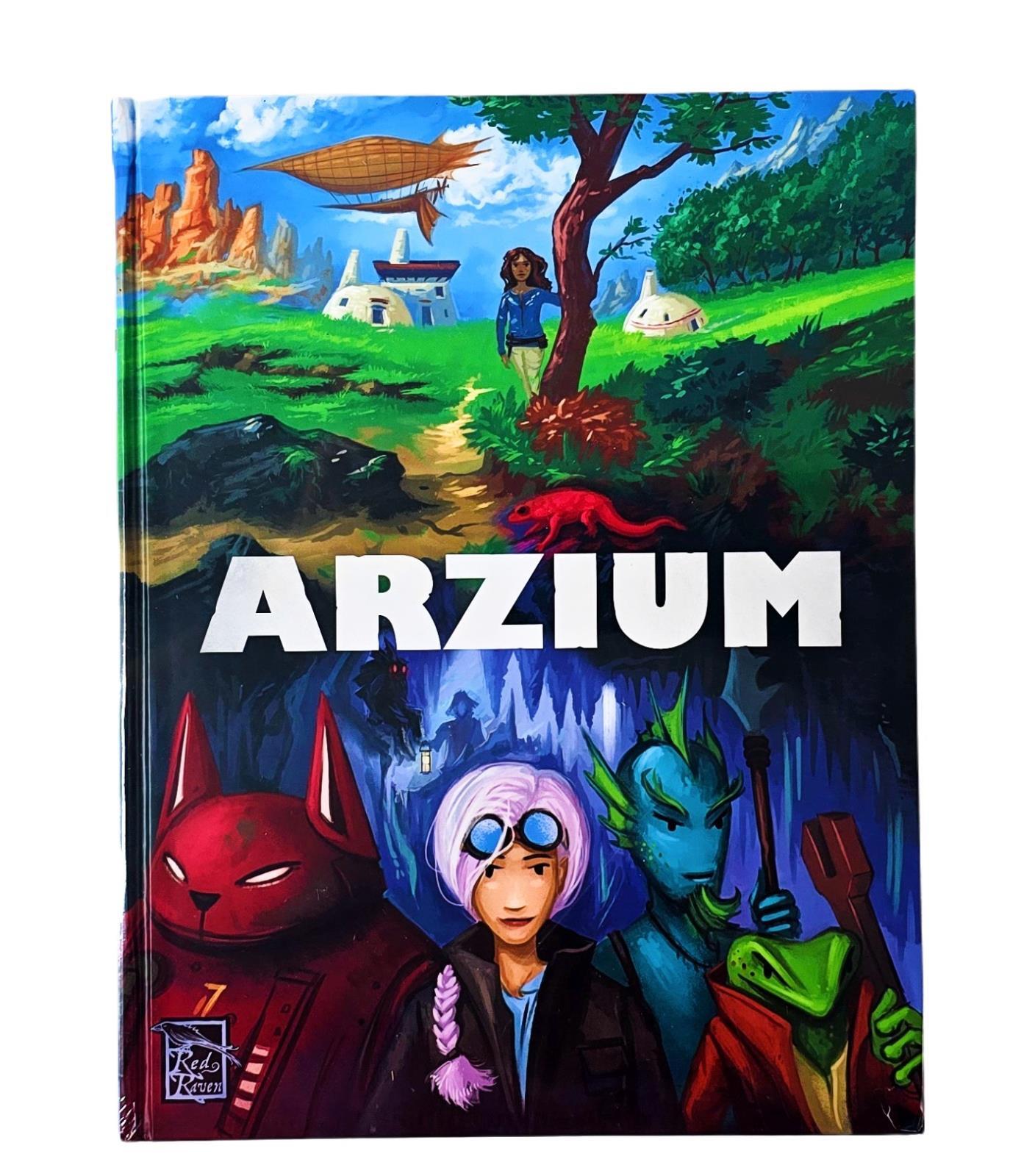 Arzium Role Playing Game + Arzium: Archive Promo Box by Red Raven Games SEALED