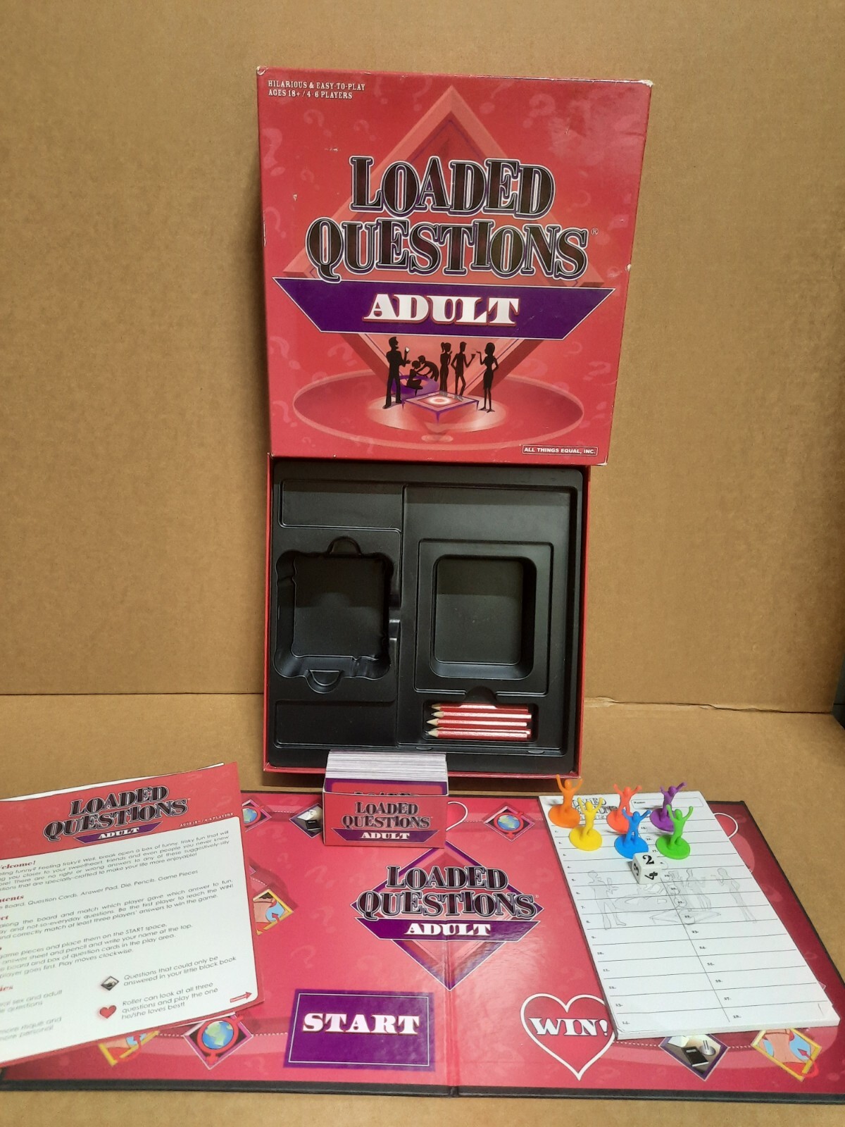 Loaded Questions Adult Party Game Suggestive Questions/Answers 4-6 Players 18+