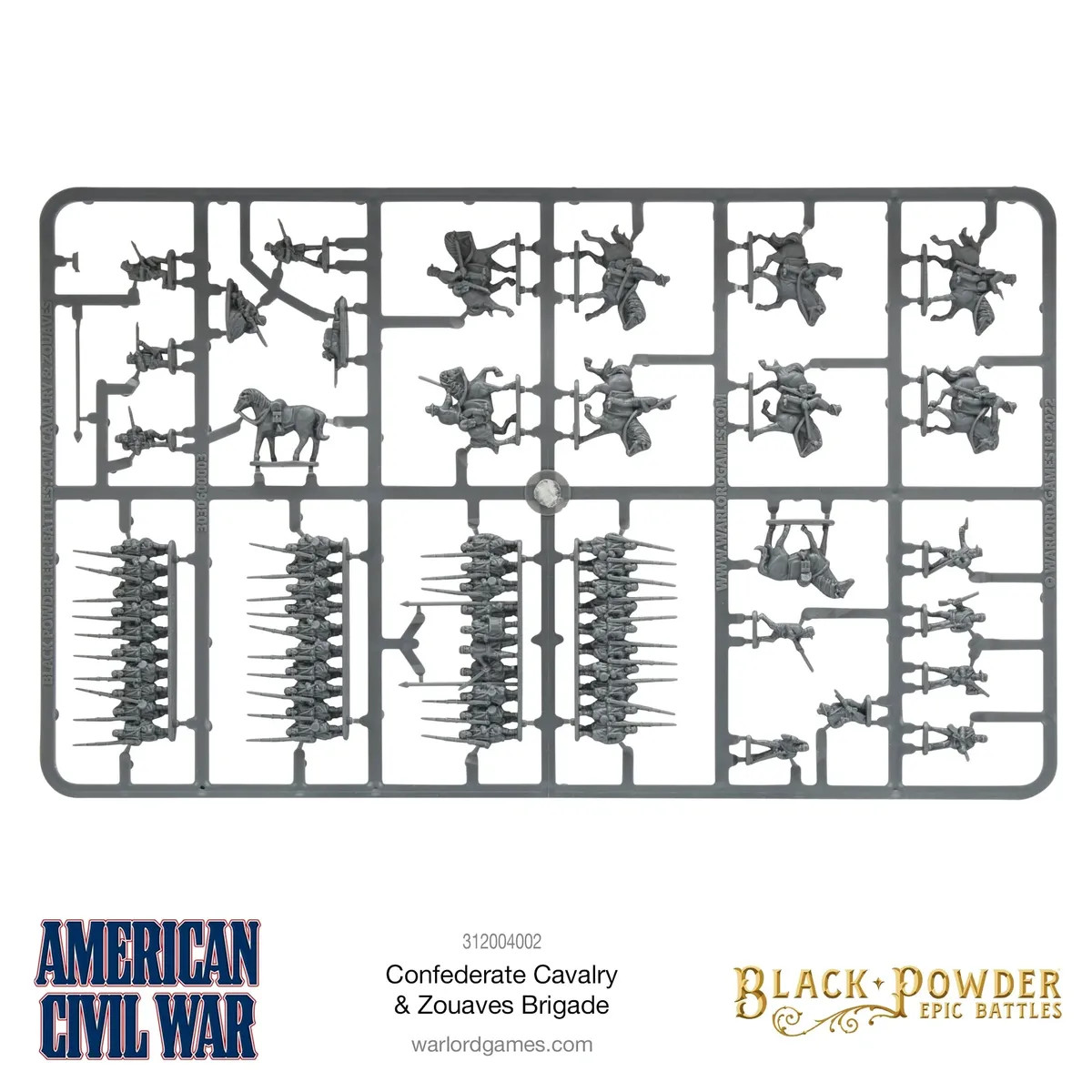 BP Epic Battles American Civil War Confederate Cavalry & Zouaves Brigade