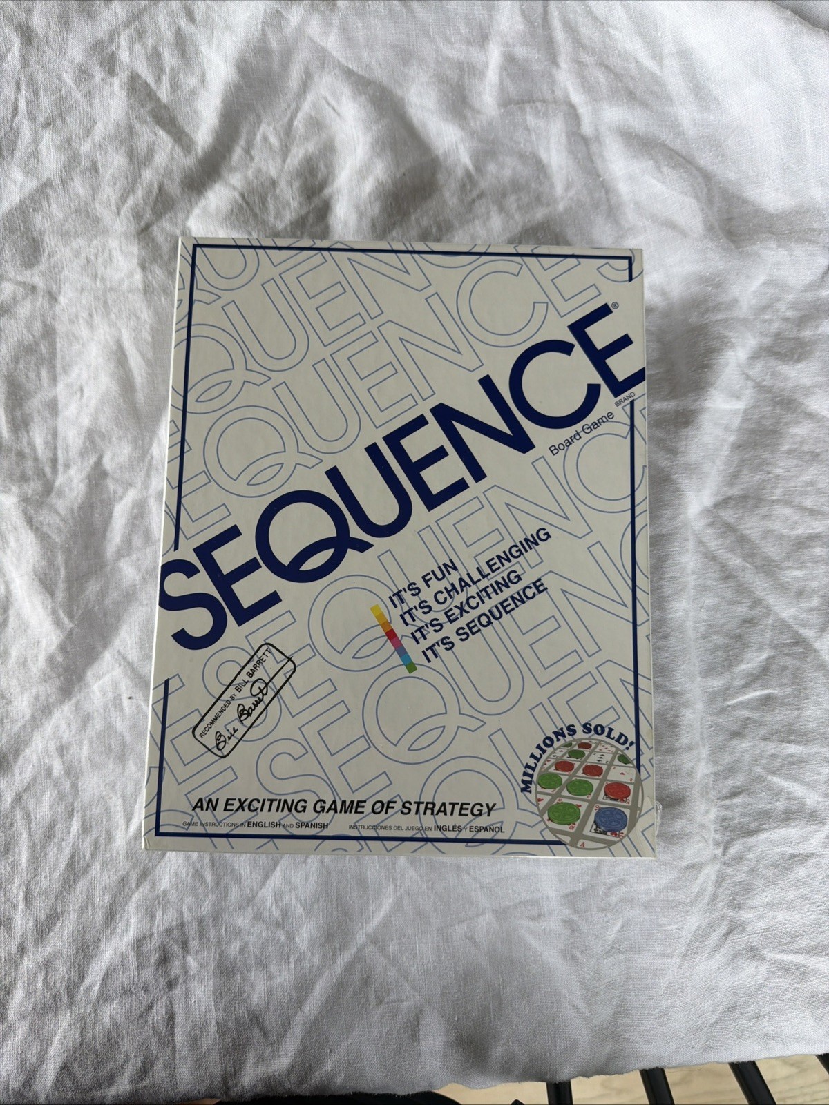 Sequence Board Game By Jax 1995 2 to 12 Players NEW IN SEALED BOX