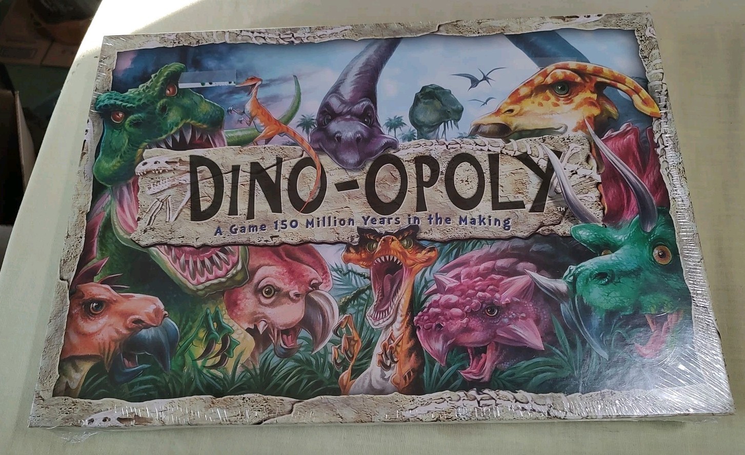 Dino Opoly Board Game New Sealed Late for the Sky Dinosaurs Animals Prehistoric