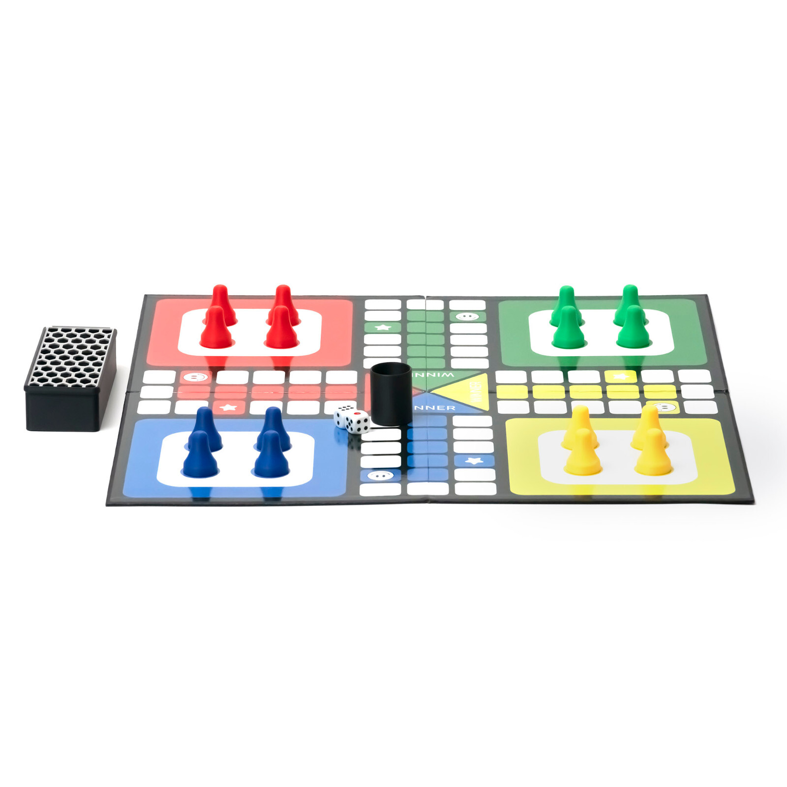 Premium Ludo Board Game Quad-Fold 20″x20″ Size Family Fun