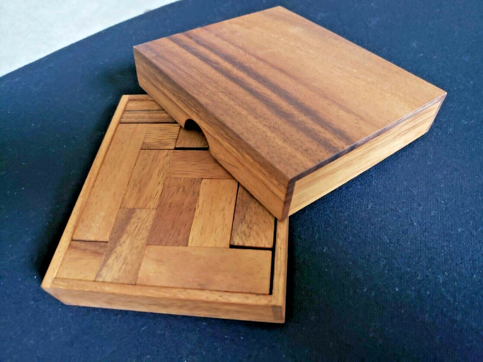Two Level Puzzle, made with Exotic Monkey Pod Wood from Thailand