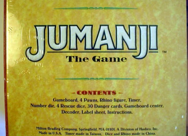 New Vintage 1995 JUMANJI The Game Milton Bradley SEALED