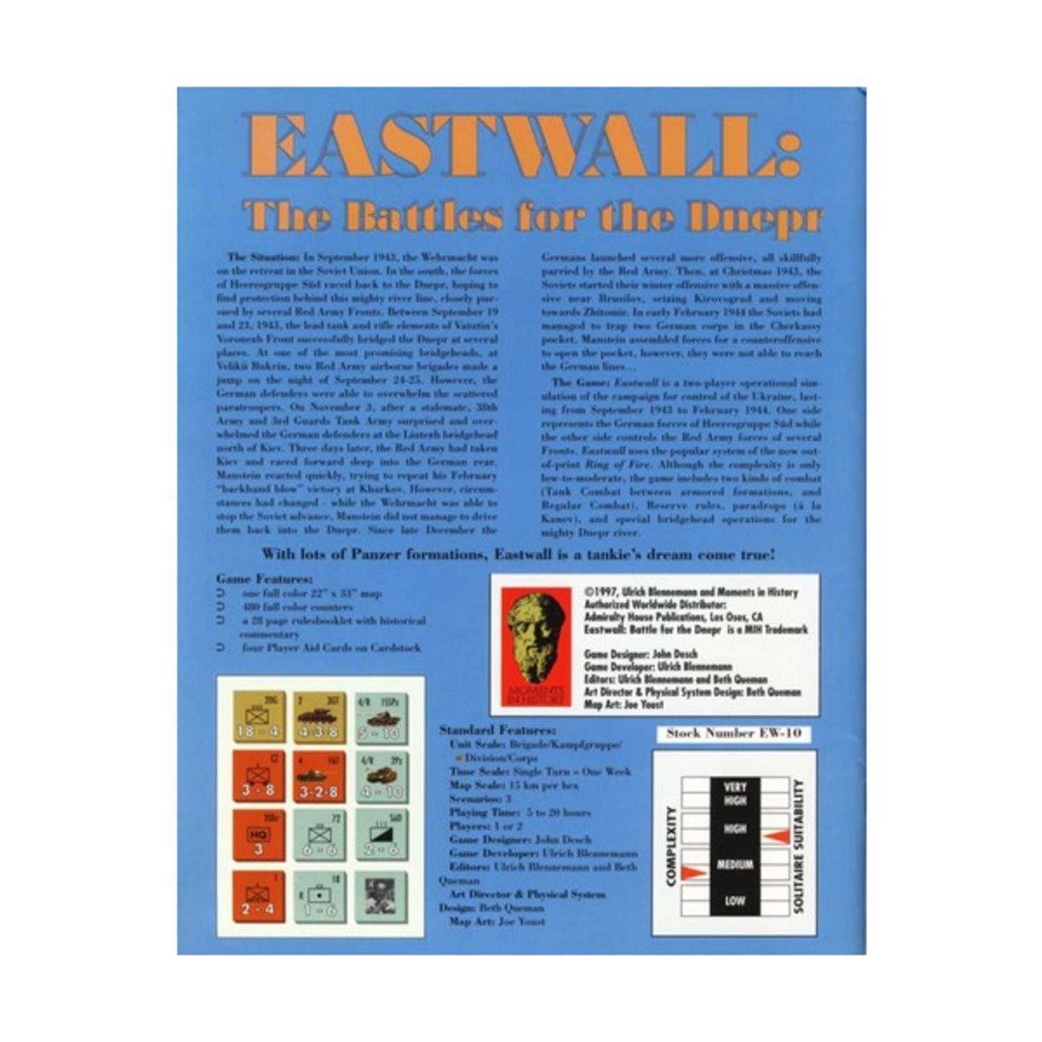 Moments in History MiH War Game Eastwall – The Battles for the Dnepr Bag VG+