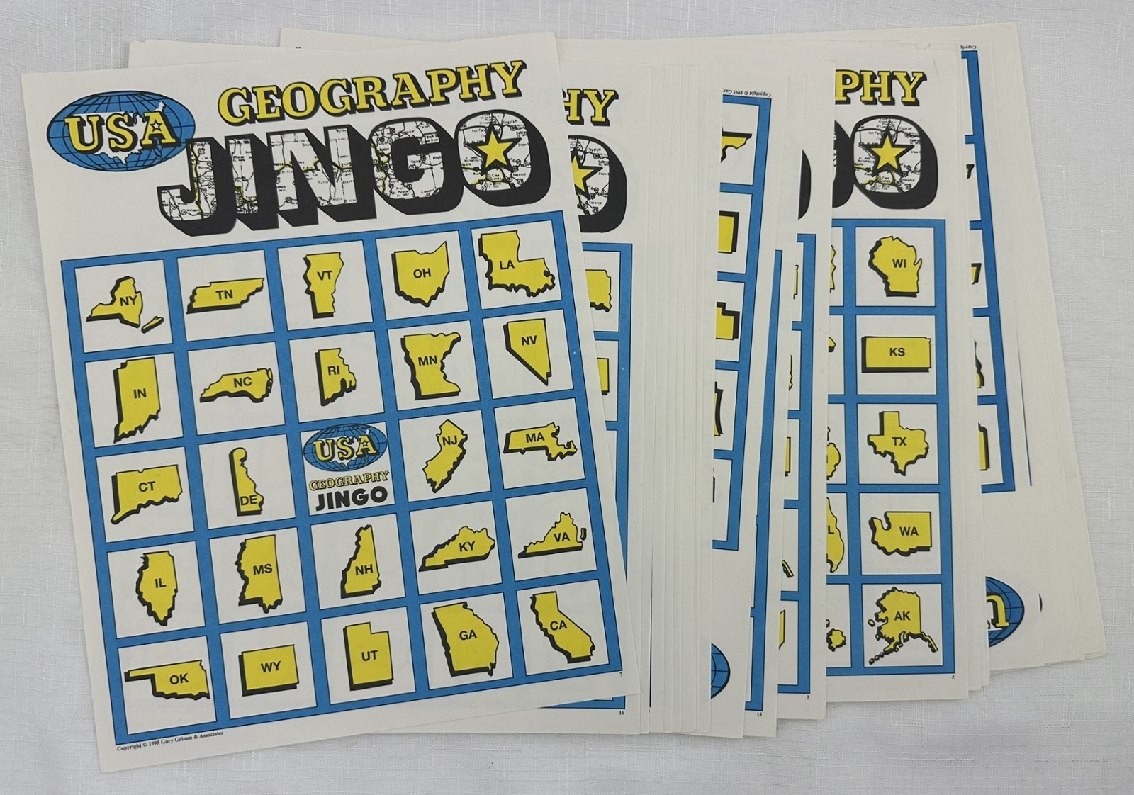 1997 Geography Jingo Bingo Game Complete Never Played FREE SHIPPING