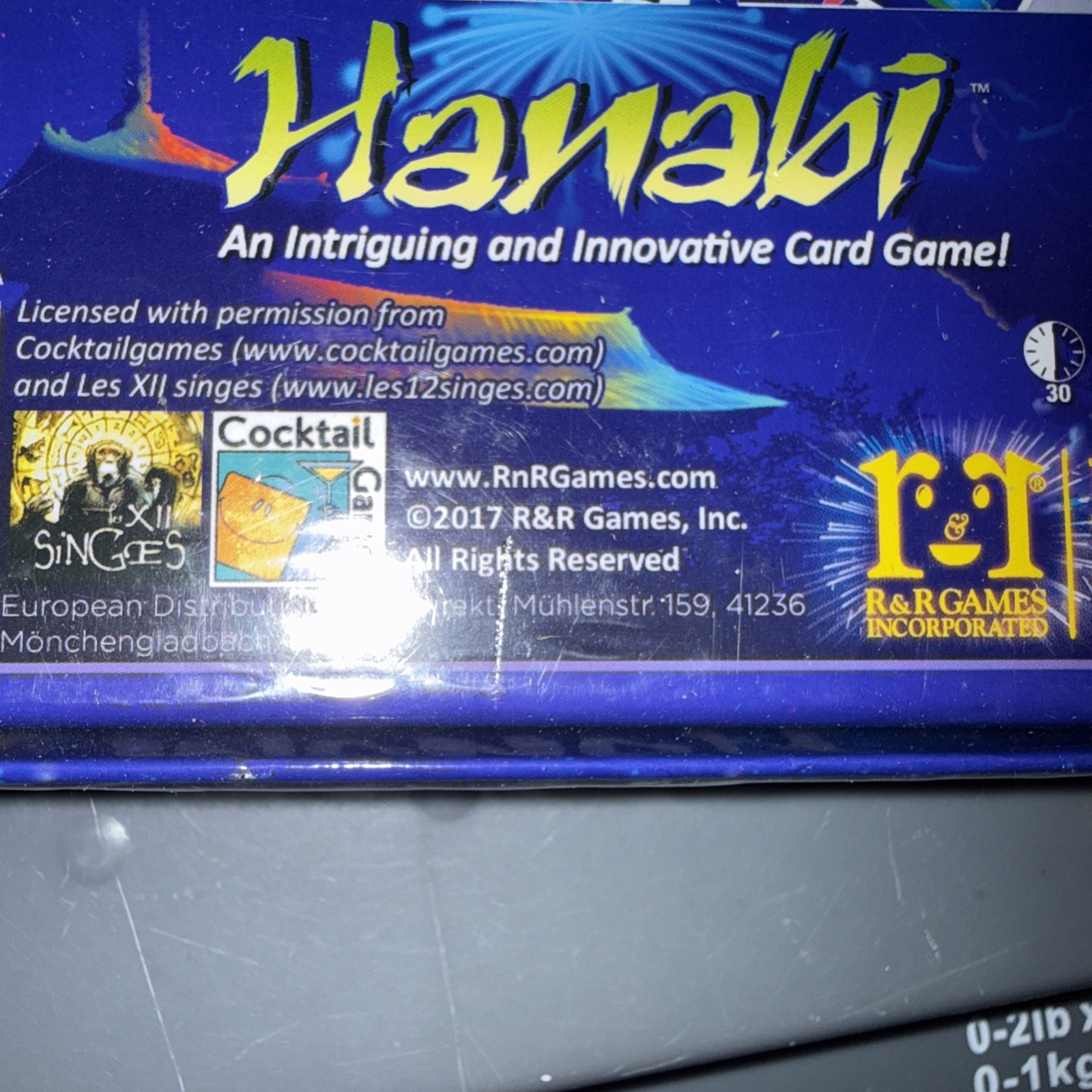 Hanabi Fireworks Card Game Antoine Bauza R&R Games 2017 New Sealed 2-5 Players