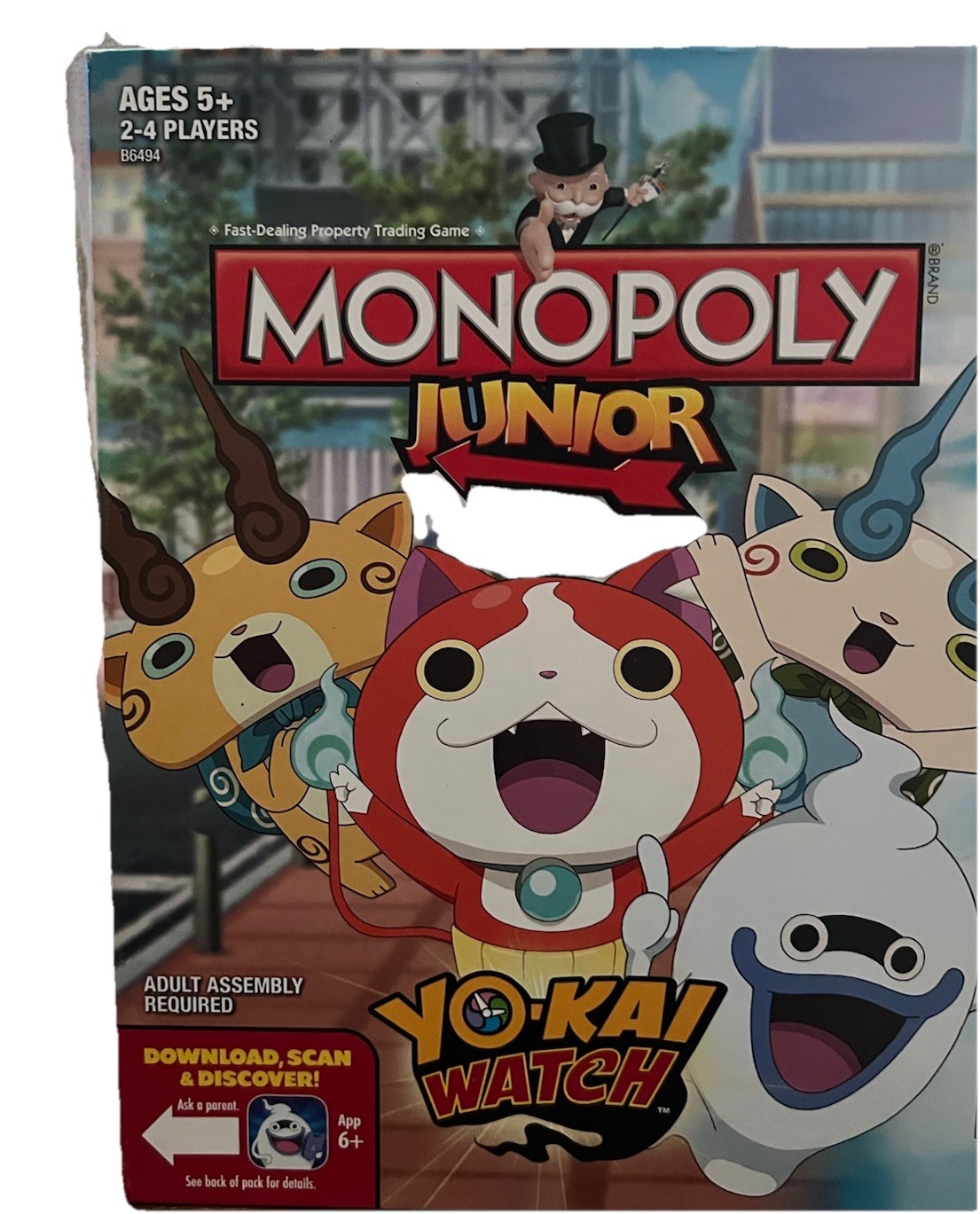 Monopoly Junior Yo-Kai Watch Edition Board Game w/Exclusive Yokai Medal Sealed