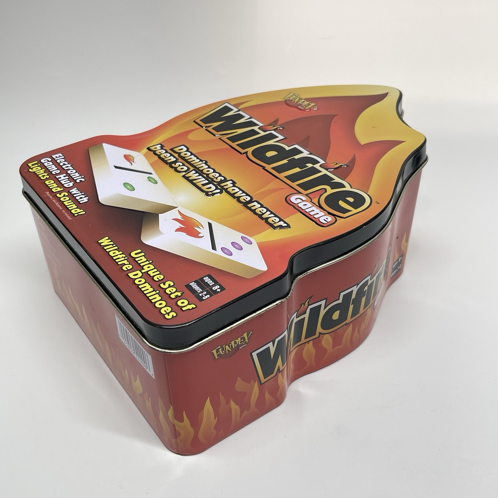 Fundex Wildfire Dominoes Electronic Game Hub Lights & Sounds Ages 8+ Works