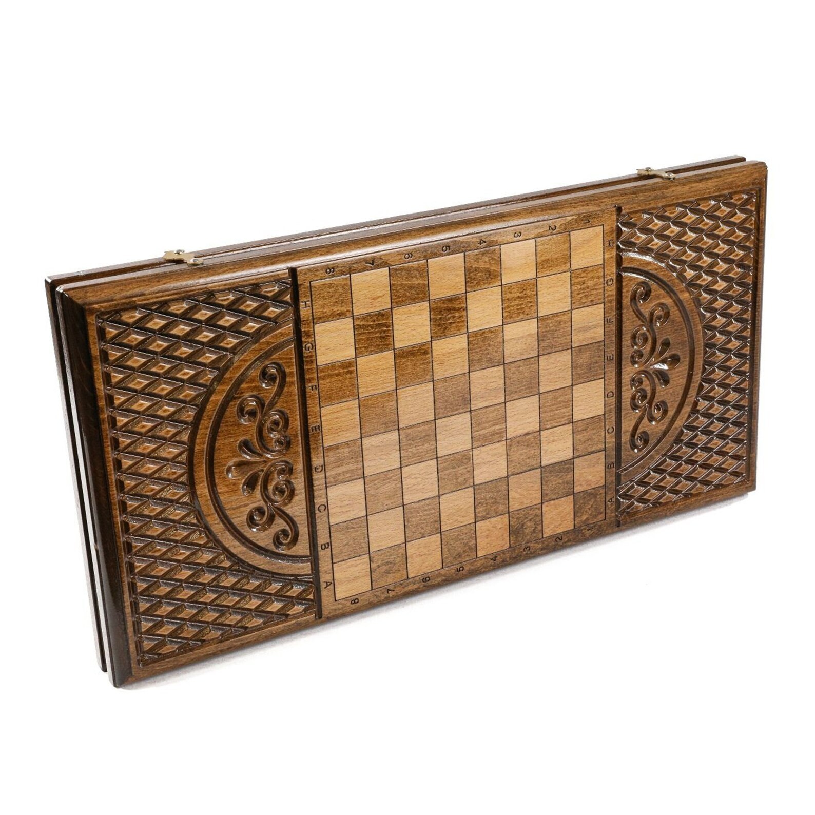 Personalized Backgammon Set Lion Design Custom Wood Board Father’s Day Gift Men