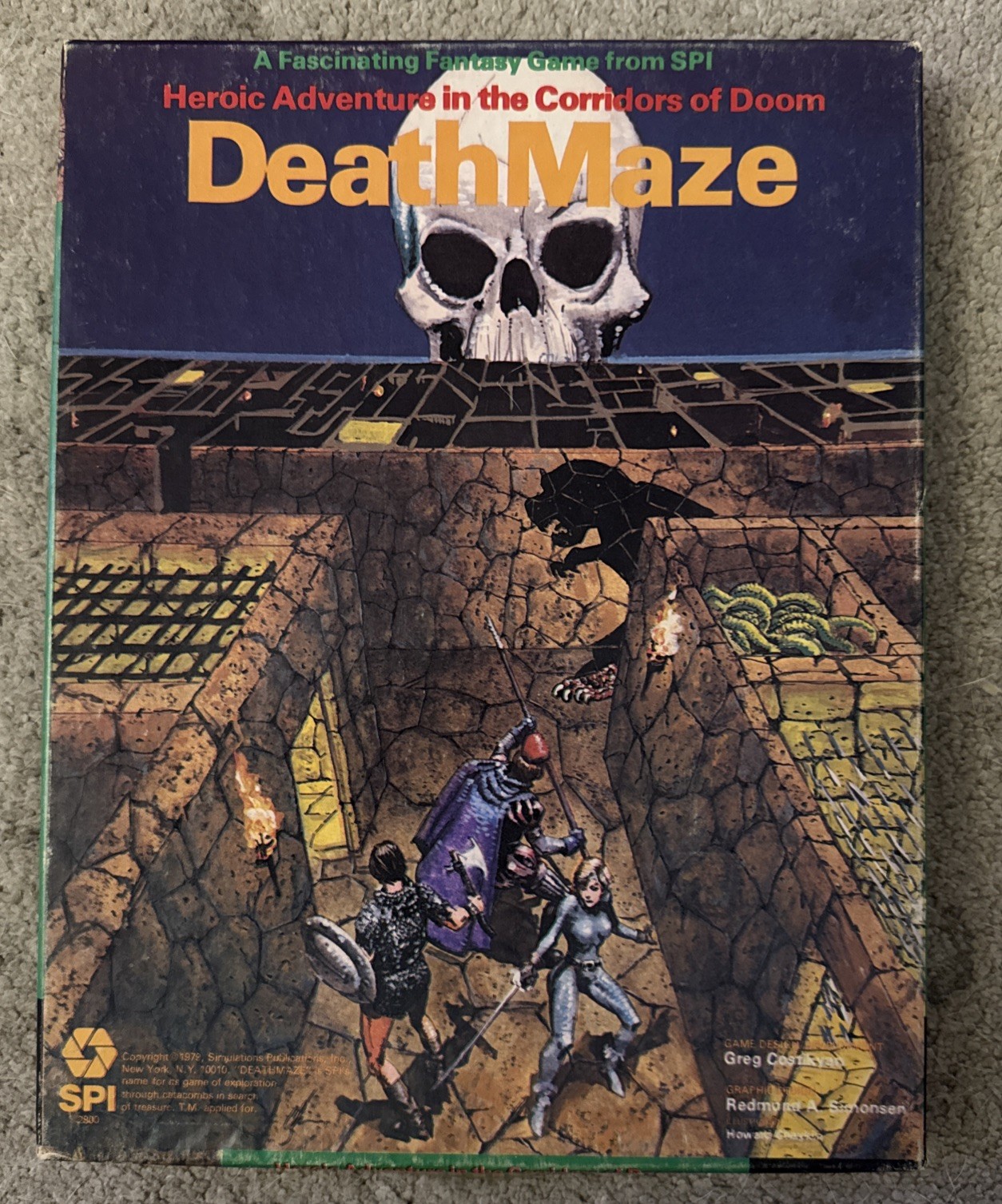 SPI DeathMaze Board game (read description)