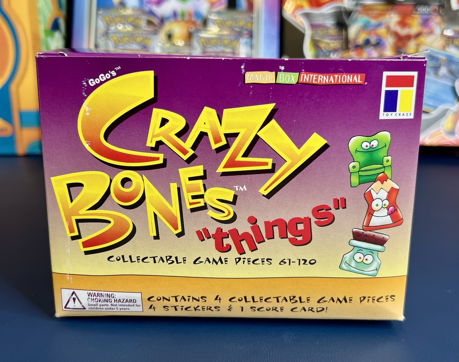 CRAZY BONES THINGS DISPLAY BOX W 36 SEALED PACKS Classic GoGo’s Crazy Bones