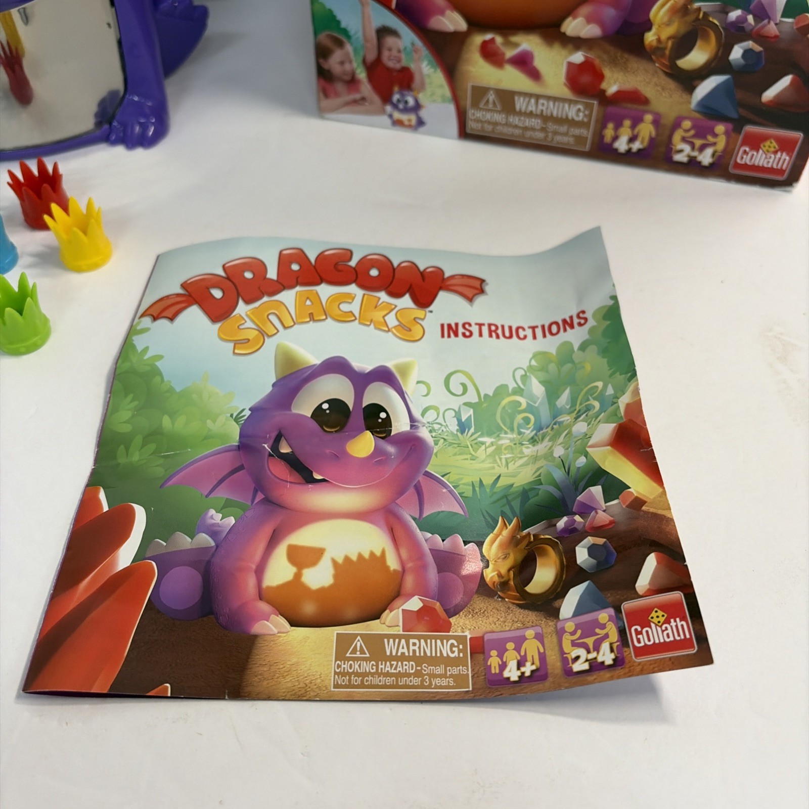 Dragon Snacks Game 2019 Ages 4-Up Works Complete ( see video ) clean w/ box