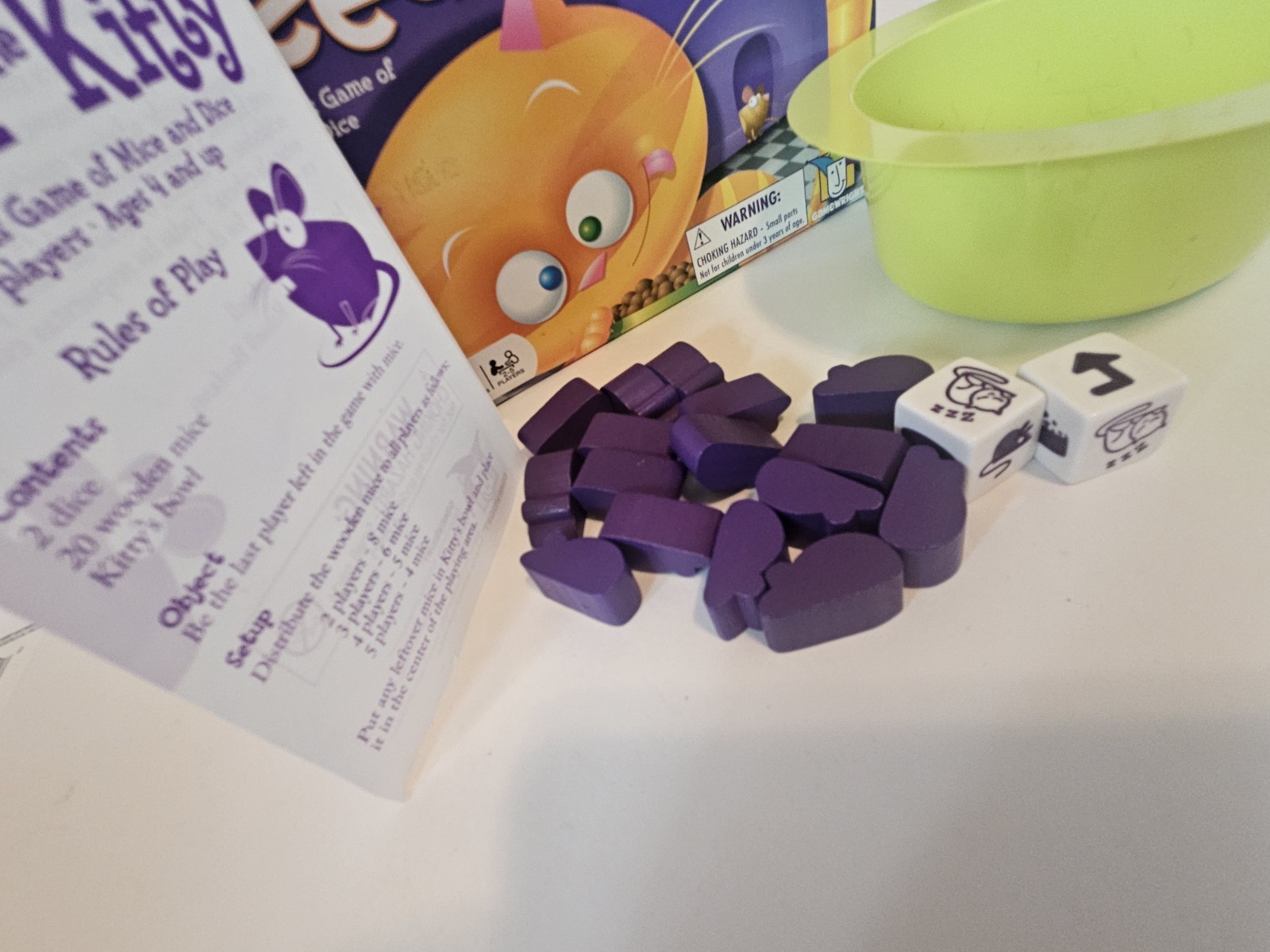 Feed the Kitty – A Delicious Game of Mice and Dice – Gamewright 2006 Preowned