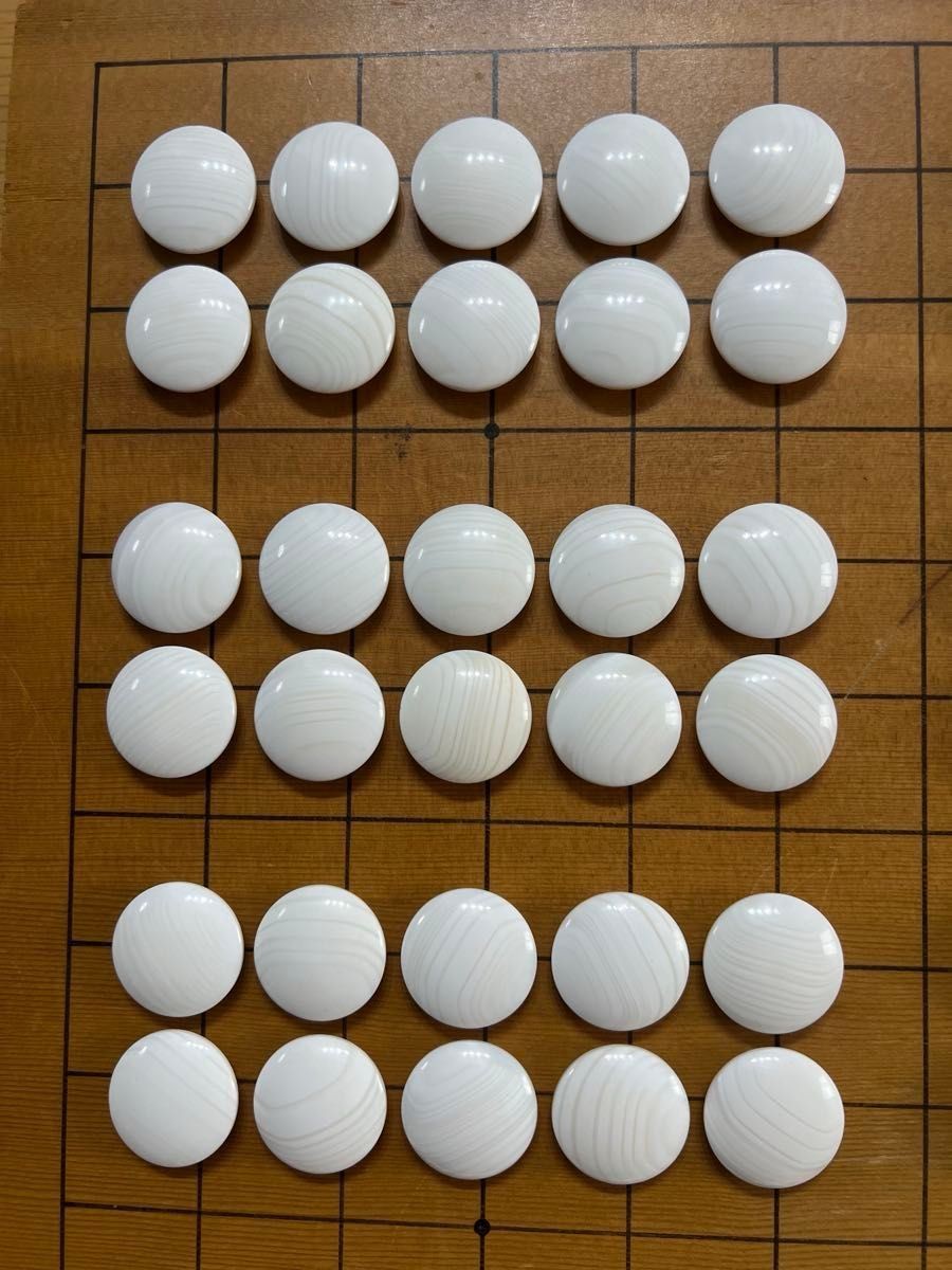 Go Stones Clam Shell 180 Black 181 & Go Bowl Set Japan Vintage [No Go Board]