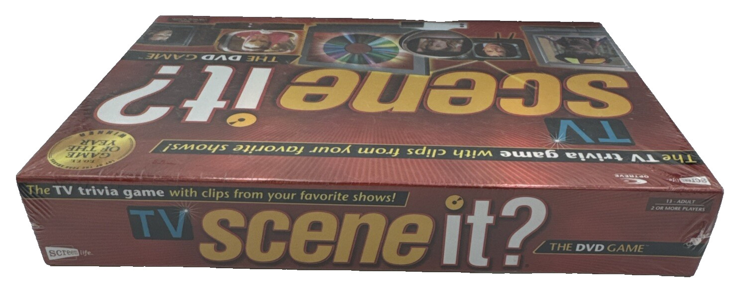 Scene It TV Edition DVD Game 2005 Sealed Screenlife Trivia Board Game