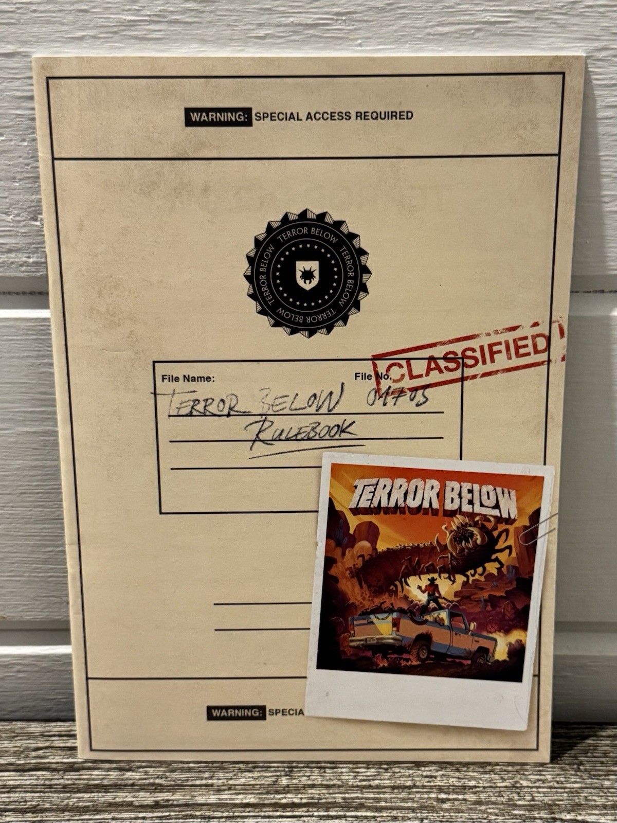 Terror Below Board Game (Renegade Game Studios 2019) w/ Hidden Cache Expansion