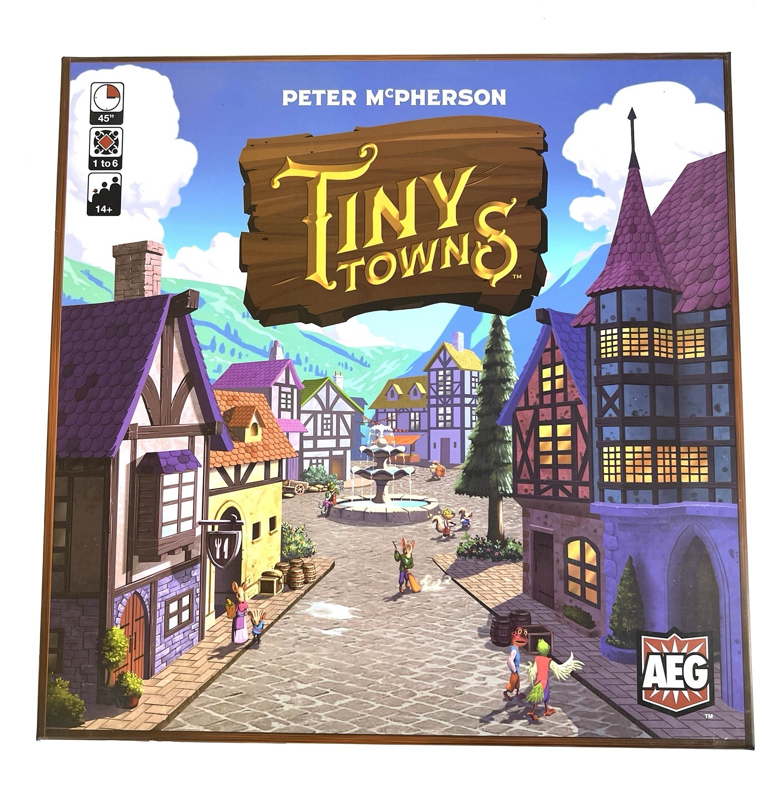Tiny Towns Board Game Peter McPherson 2019 Build Construct COMPLETE