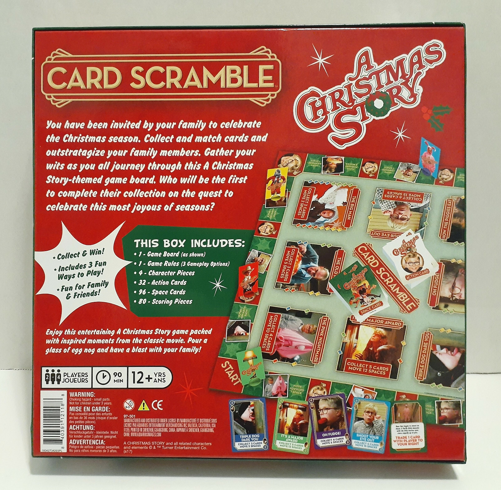 A Christmas Story Card Scramble Strategy Board Game Holiday and Movie DVD NEW