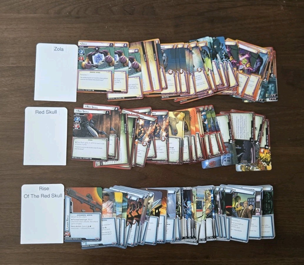 Marvel Champions The Rise Of Red Skull Campaign Set Complete, CARDS ONLY