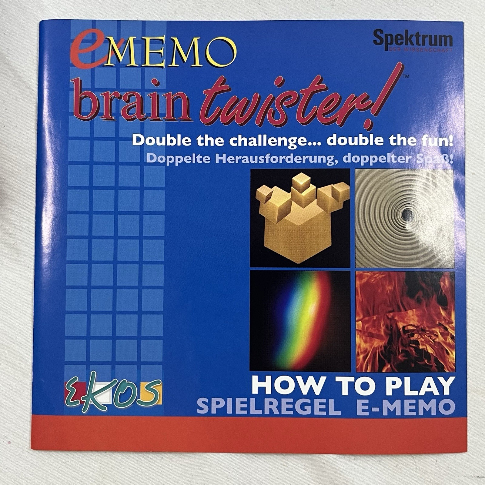 Ekos eMEMO Brain Twister Double-Sided Photographic Tile Matching Game 2004