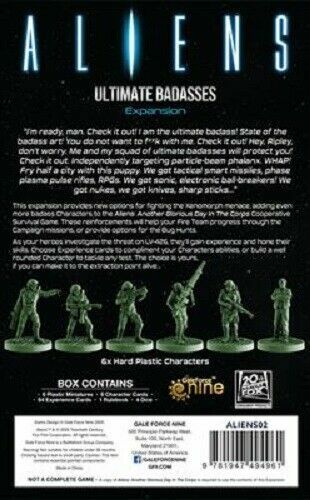 Gale Force 9 Aliens 02 Aliens Board Game Ultimate Badasses Expansion