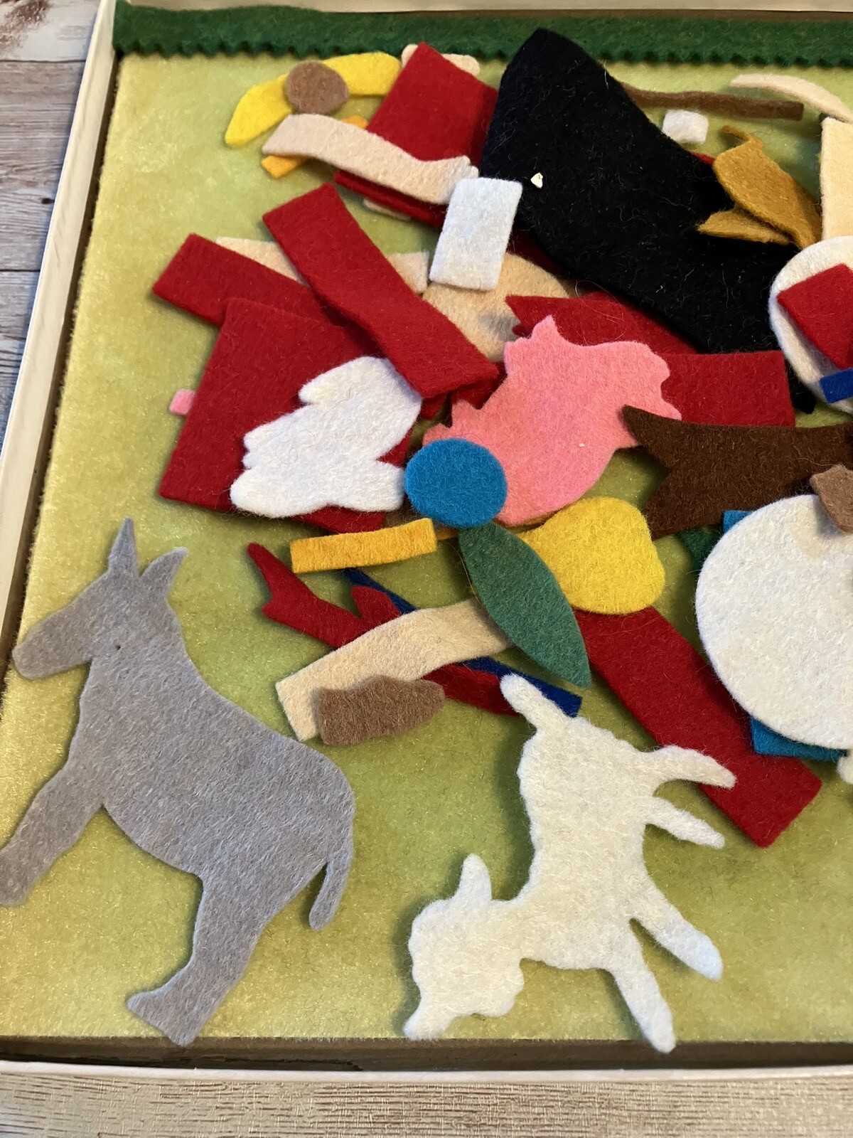 Vintage 1968 Creative Toy Show & Tell Fuzzy Felt Kit Playtime Joan Male 84 Pc