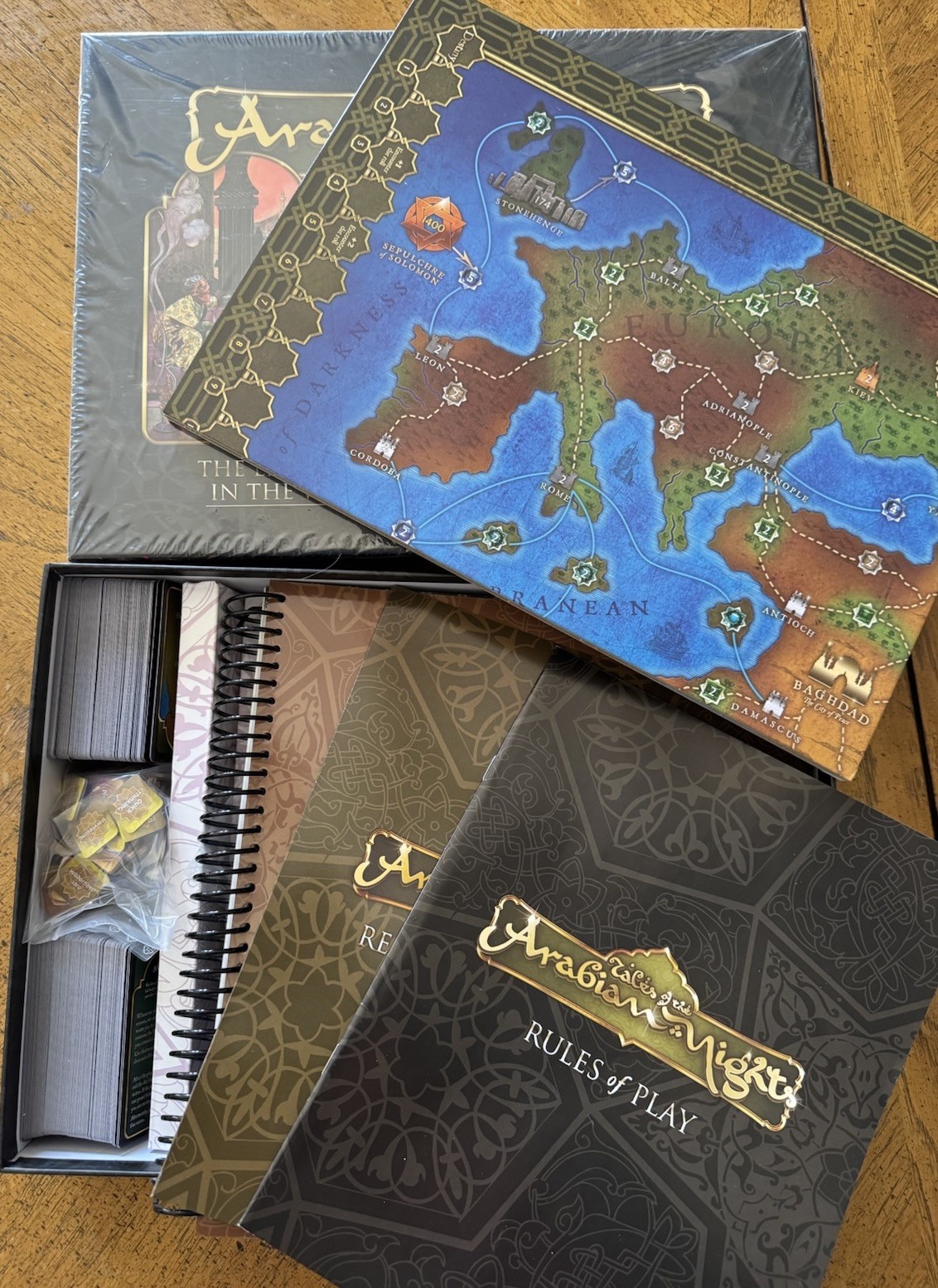 Z-Man Games Tales of the Arabian Nights Board Game 2009 Complete Set VGC+