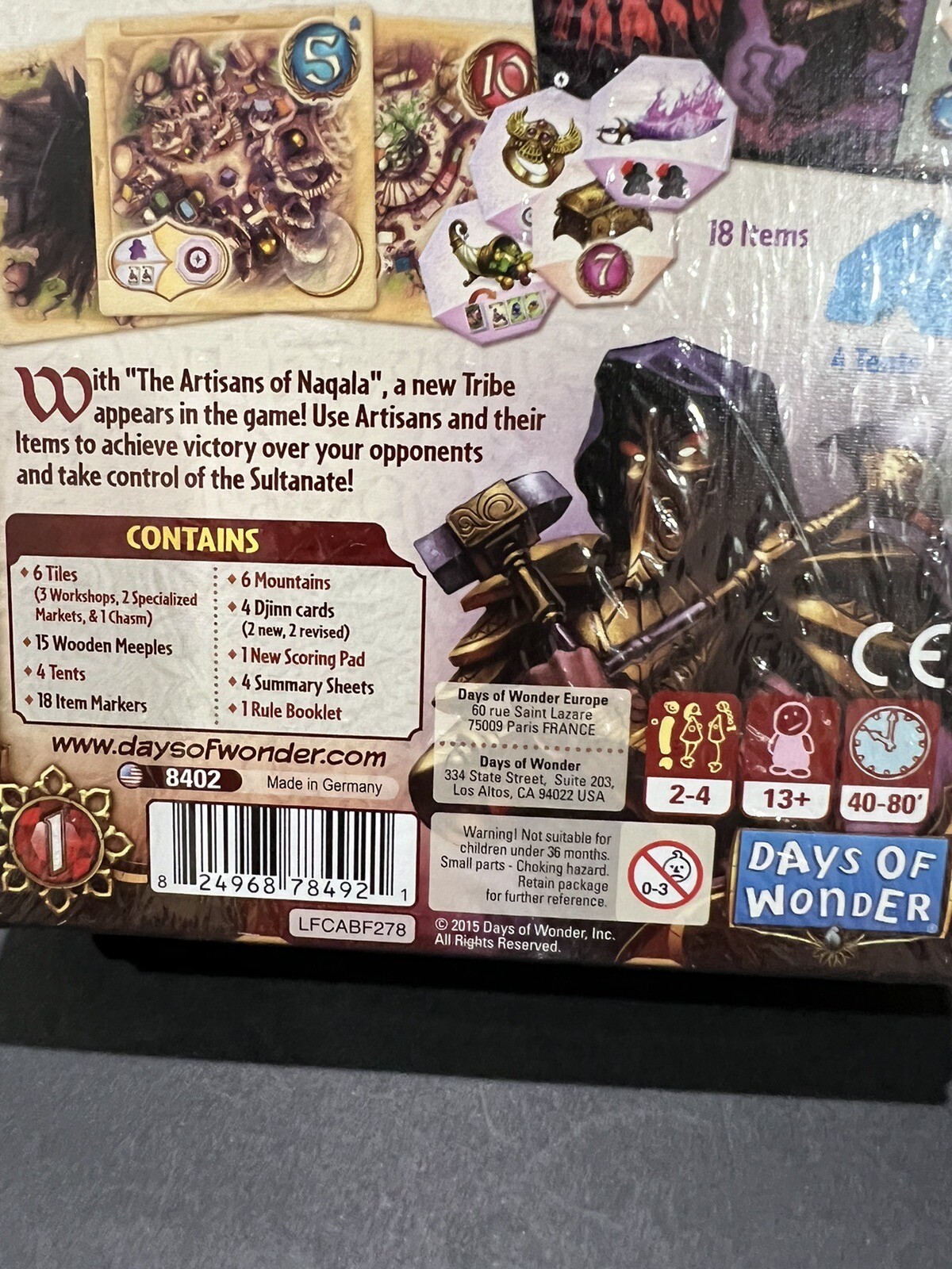 Five Tribes The Artisans of Naqala Expansion New Sealed Days of Wonder